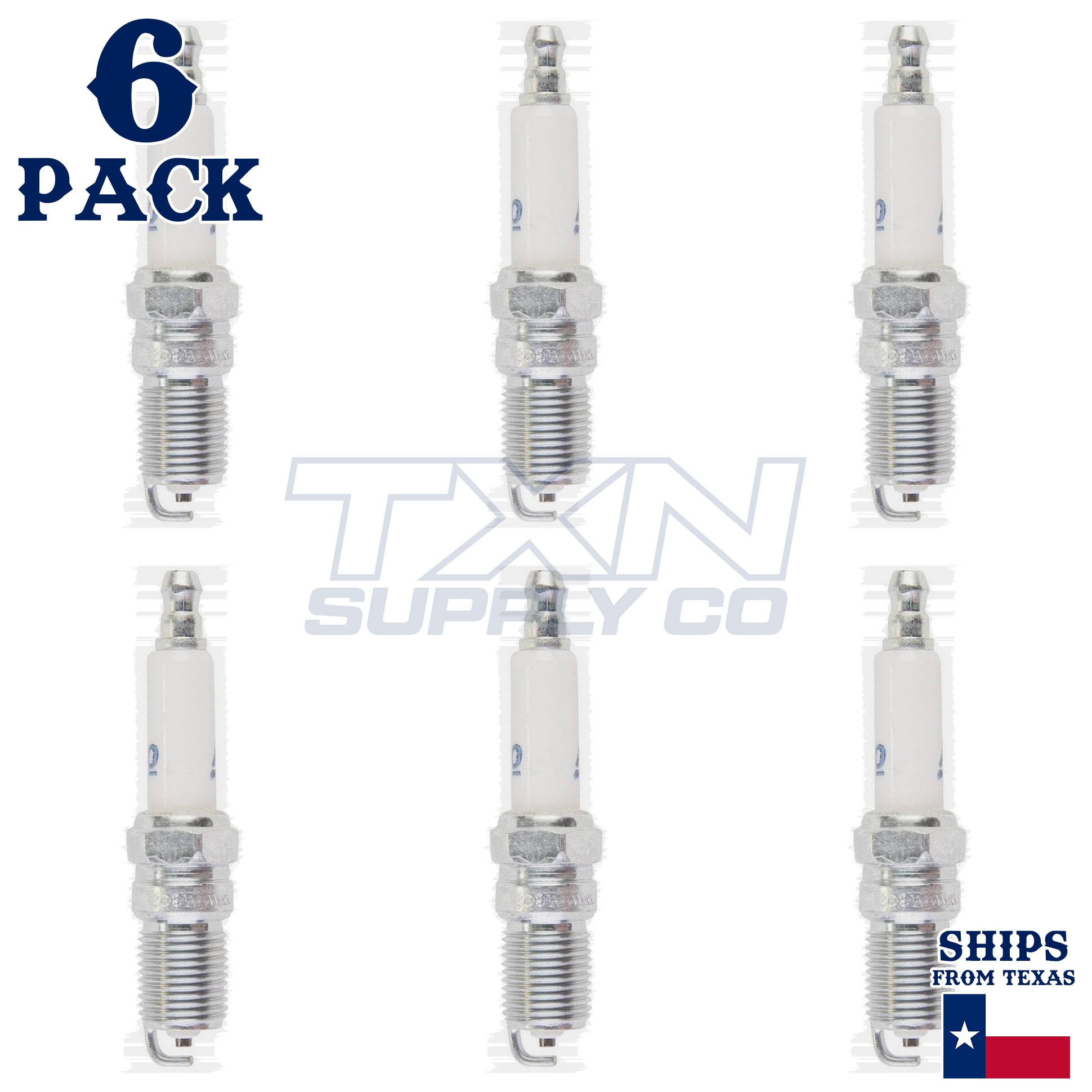 6 Pack GM ACDelco RAPID12 #12 RAPIDFIRE Platinum Spark Plugs 19308032 - Image 2