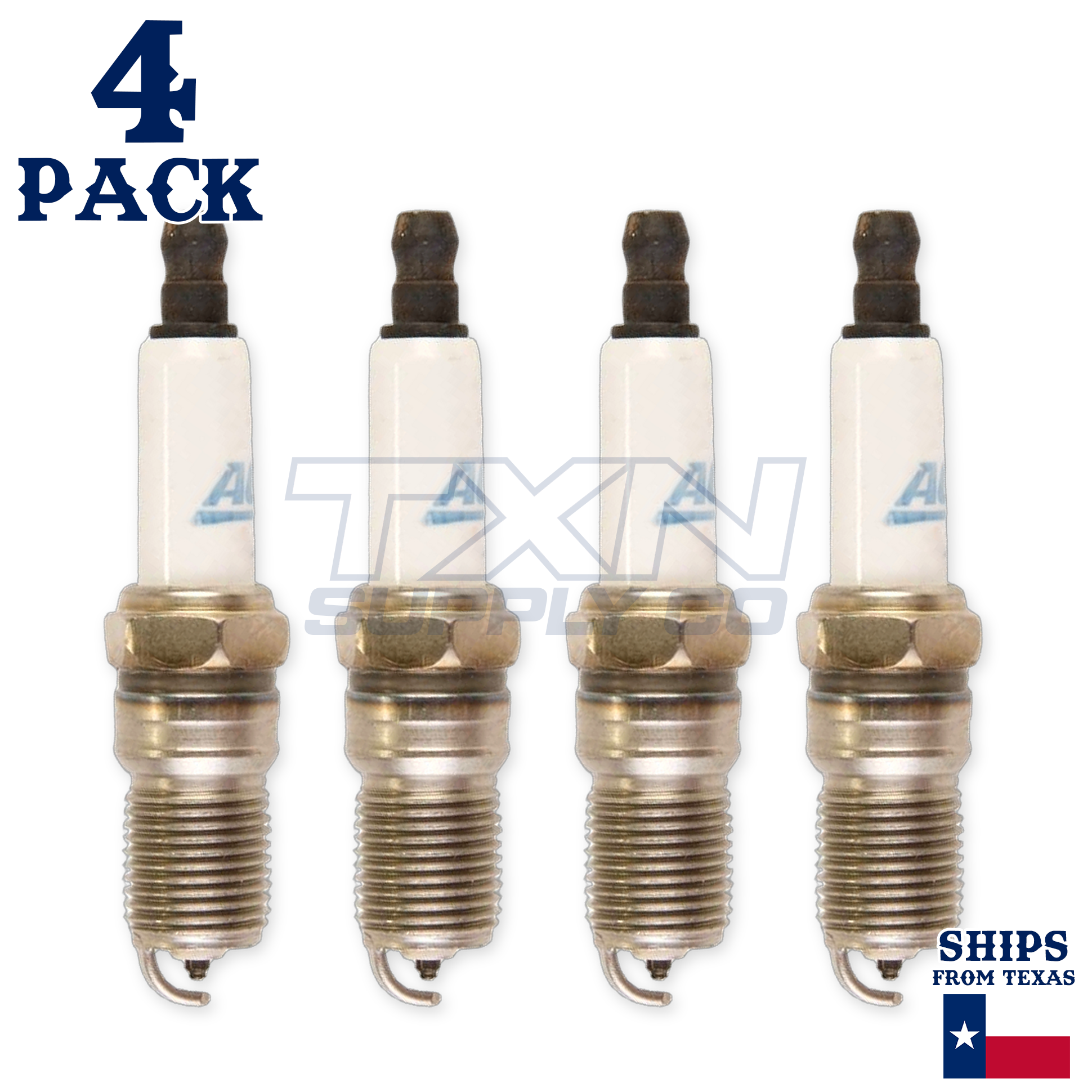 4 Pack GM ACDelco RAPID15 #15 RAPIDFIRE Platinum Spark Plugs - Image 1