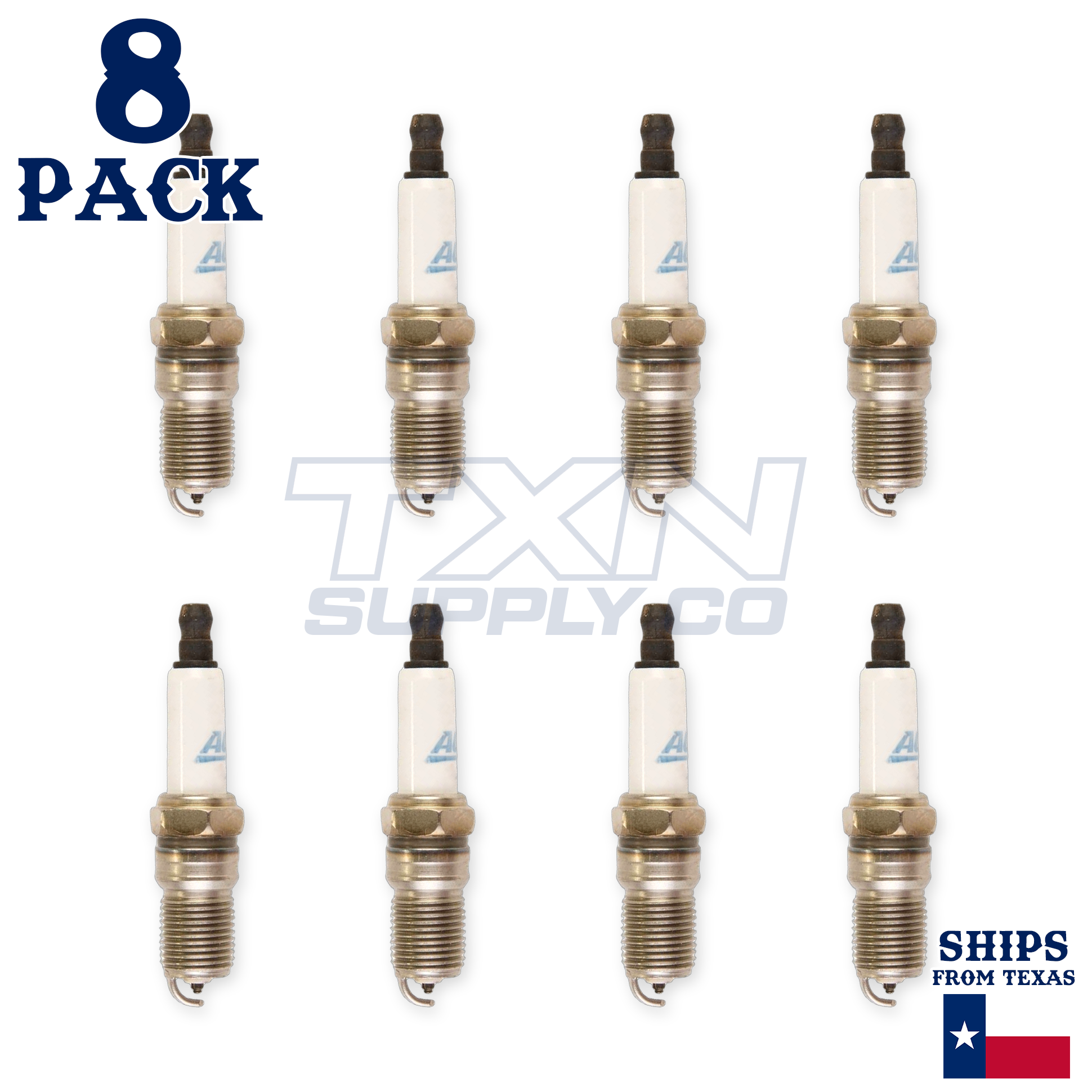 8 Pack GM ACDelco RAPID15 #15 RAPIDFIRE Platinum Spark Plugs - Image 1