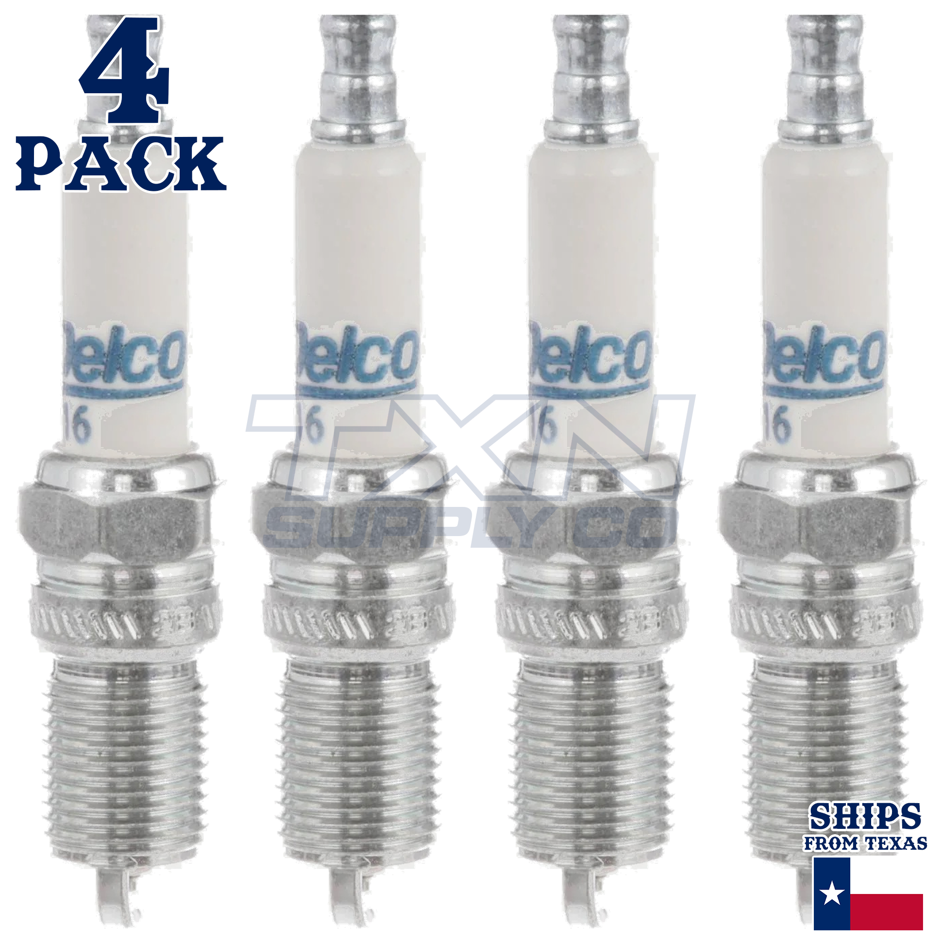 4 Pack GM ACDelco RAPID16 #16 RAPIDFIRE Platinum Spark Plugs - Image 1