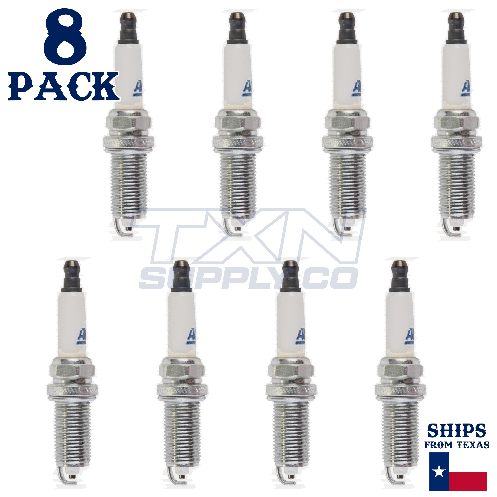 8 Pack GM ACDelco RAPID20 #20 RAPIDFIRE Platinum Spark Plugs 19323045 - Image 1