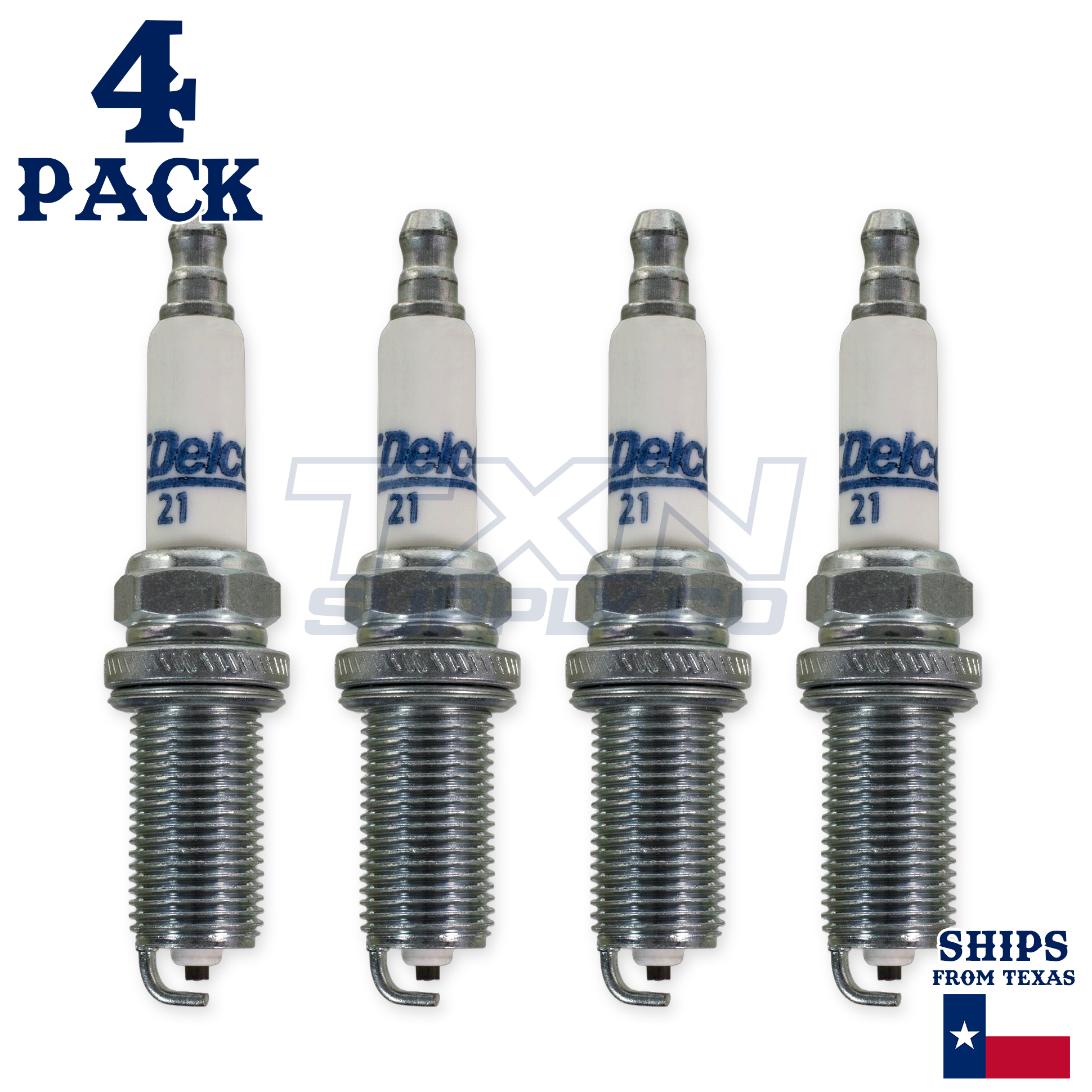 4 Pack GM ACDelco RAPID21 #21 RAPIDFIRE Platinum Spark Plugs - Image 2