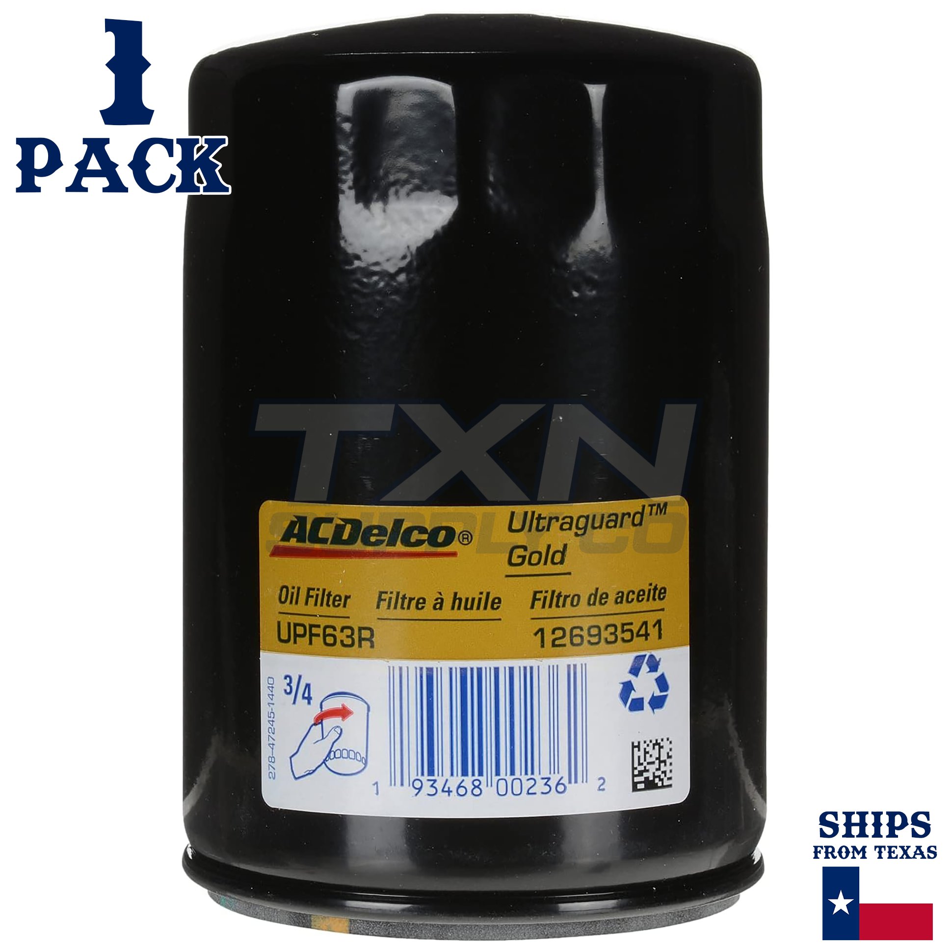 1 Pack ACDelco UPF63R Oil Filter 12693541 for 2019-2025 Chevy Blazer 3.6L LGX - Image 1