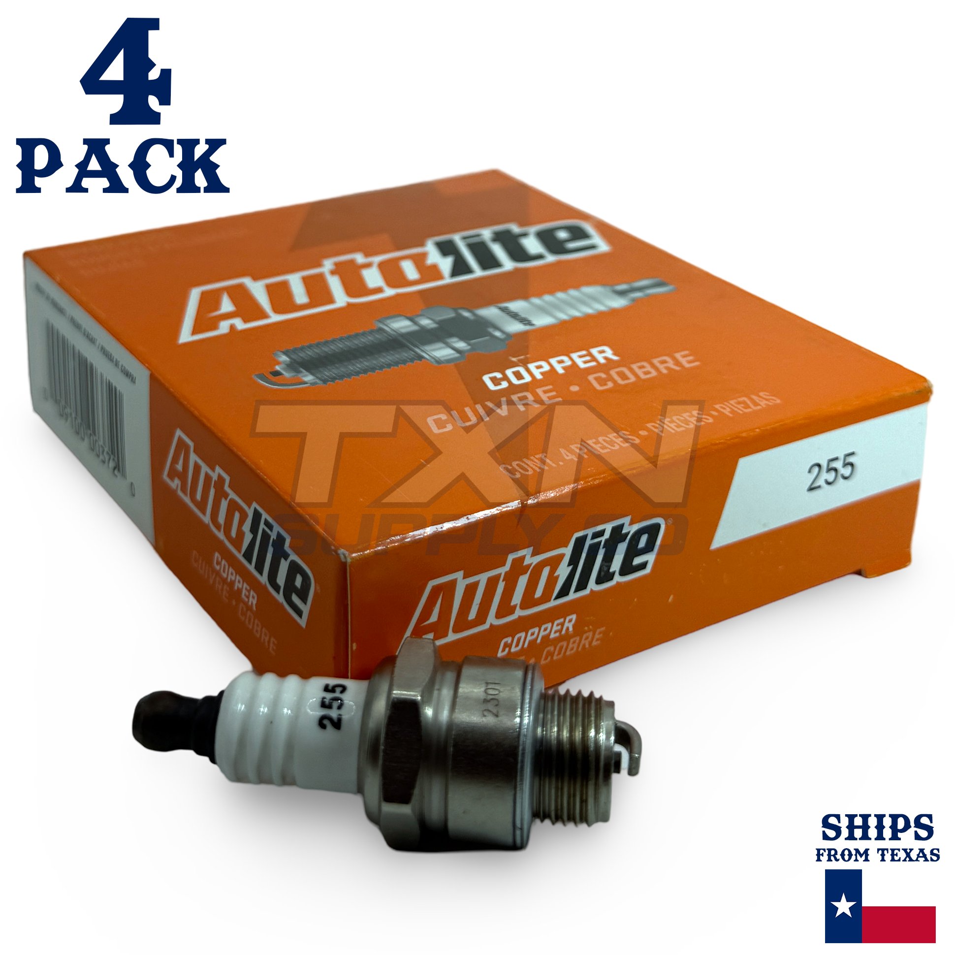 Autolite 255 Copper Core Spark Plugs - 4 Pack