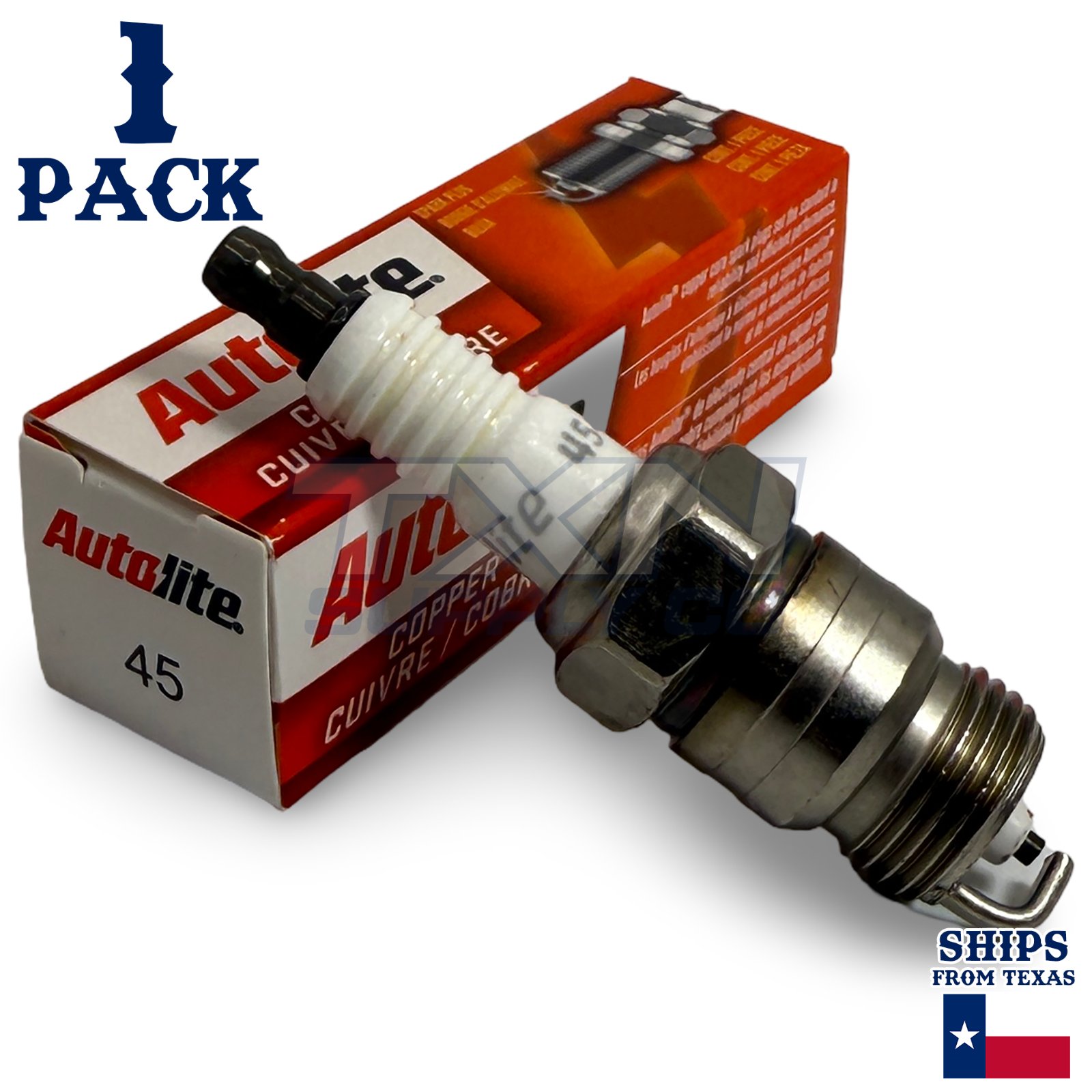 Autolite 45 Copper Core Spark Plugs - 1 Pack