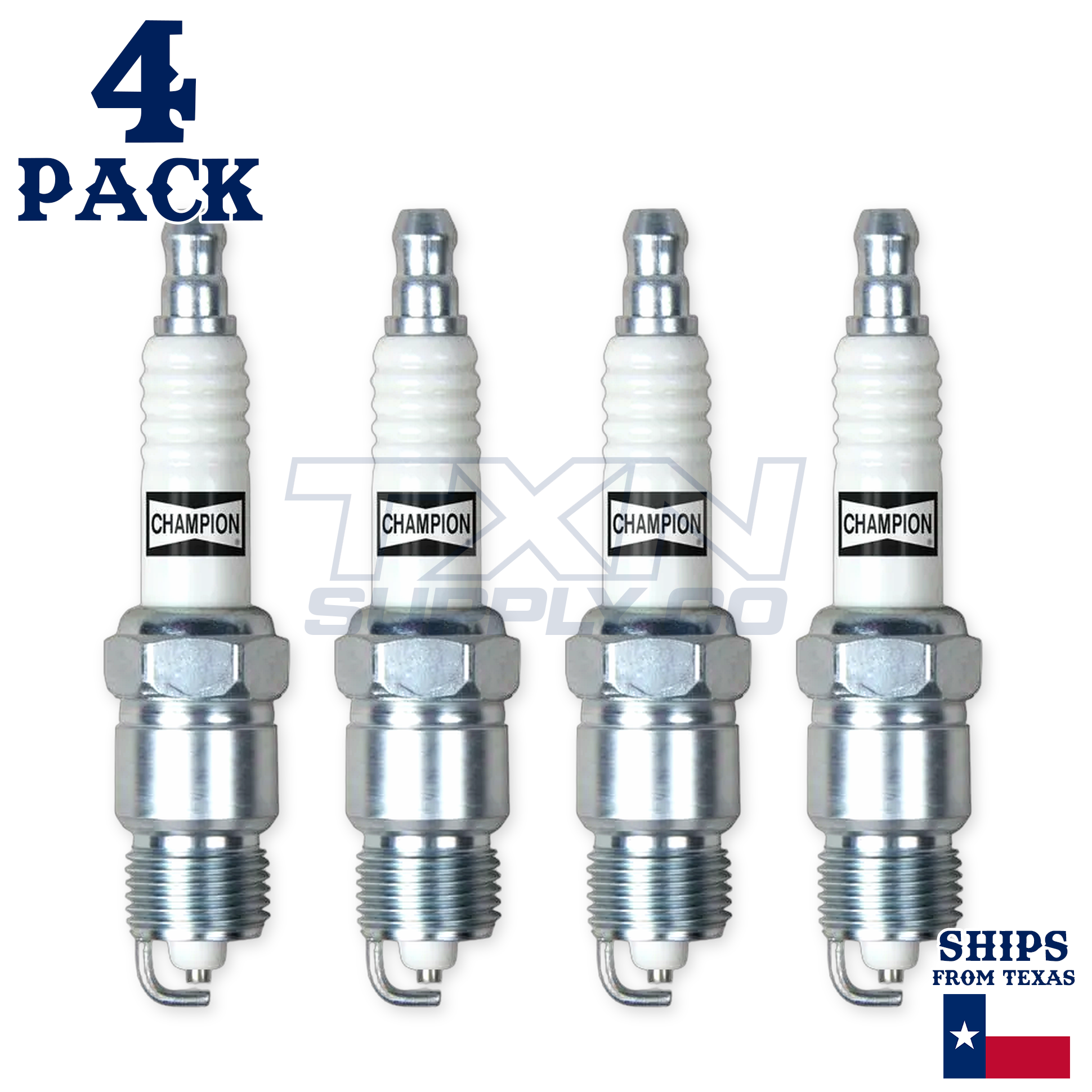 Champion Copper Plus Spark Plug 25 RV17YC Pack of 4 - Image 2