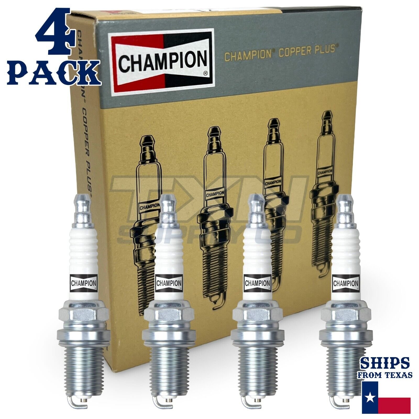 4 Pack Champion 318 Copper Spark Plugs Set for 1995-1997 HONDA ODYSSEY L4-2.2L