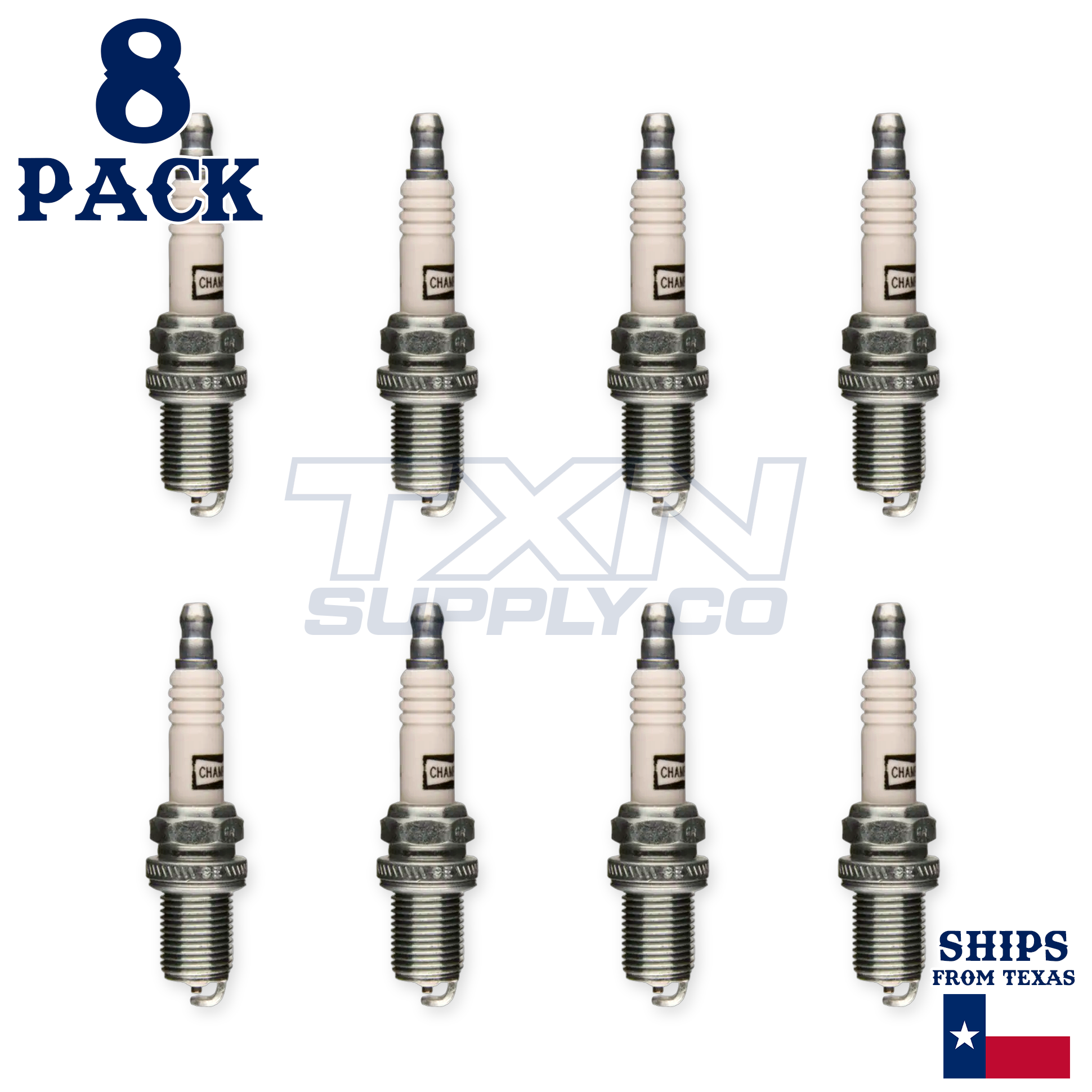 8 Pack Champion 3344 Spark Plug - For 2001-2009 Toyota Sequoia 4.7L - Image 2