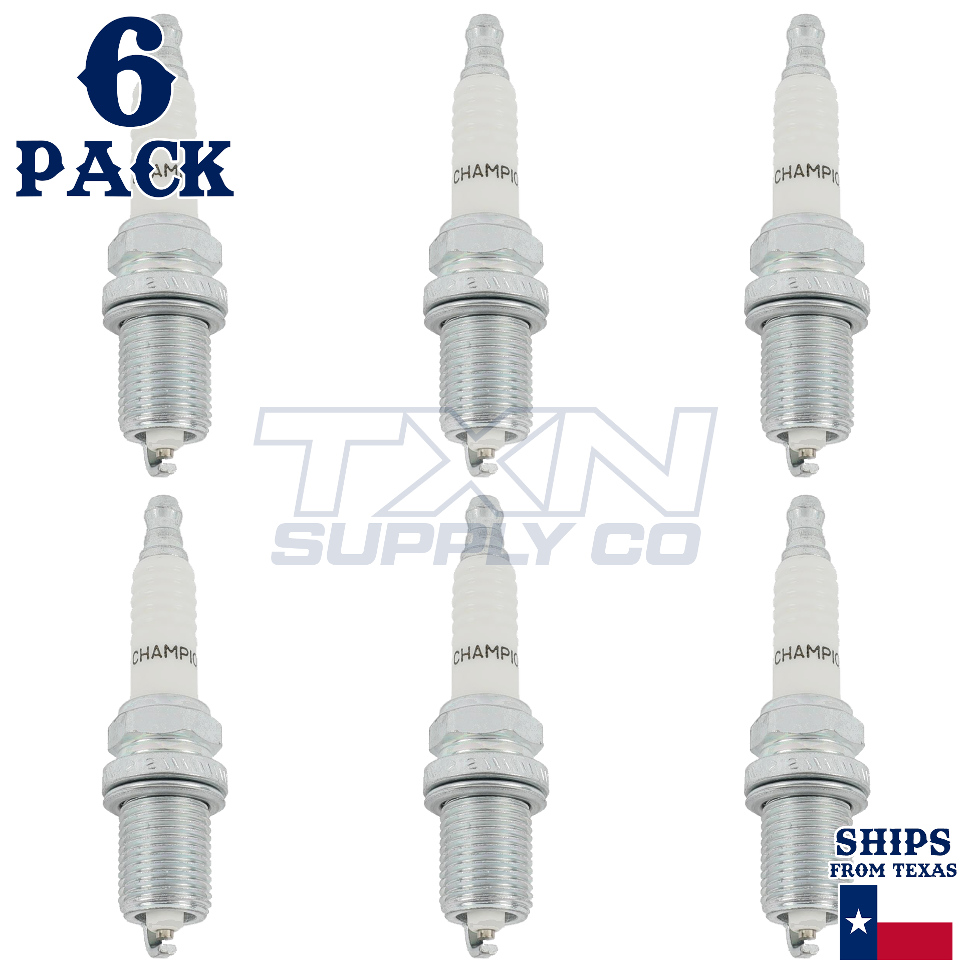 6 Pack Champion 344 Copper Spark Plugs Set for 2004-2006 TOYOTA SIENNA V6-3.3L - Image 2