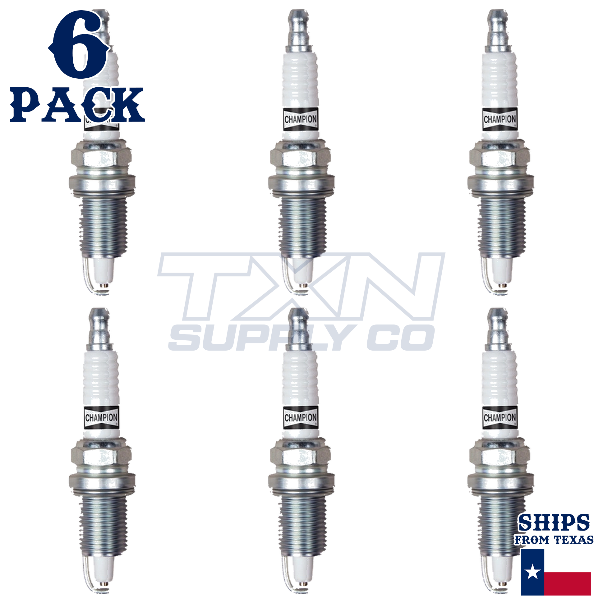 6 Pack Champion 412 Copper Plus Spark Plugs 1993-1998 Jeep Grand Cherokee 4.0L - Image 2