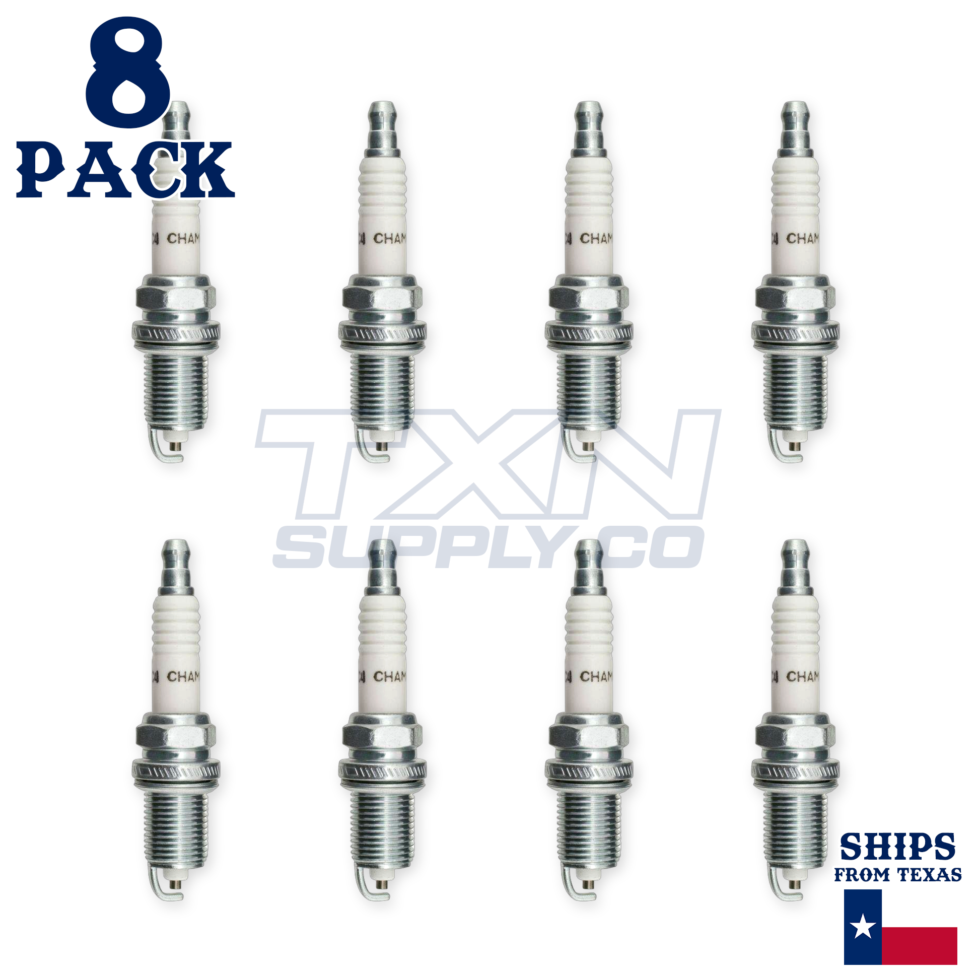 Champion Copper Plus 438 Spark Plugs RC12ECC - 8 Pack - Image 2