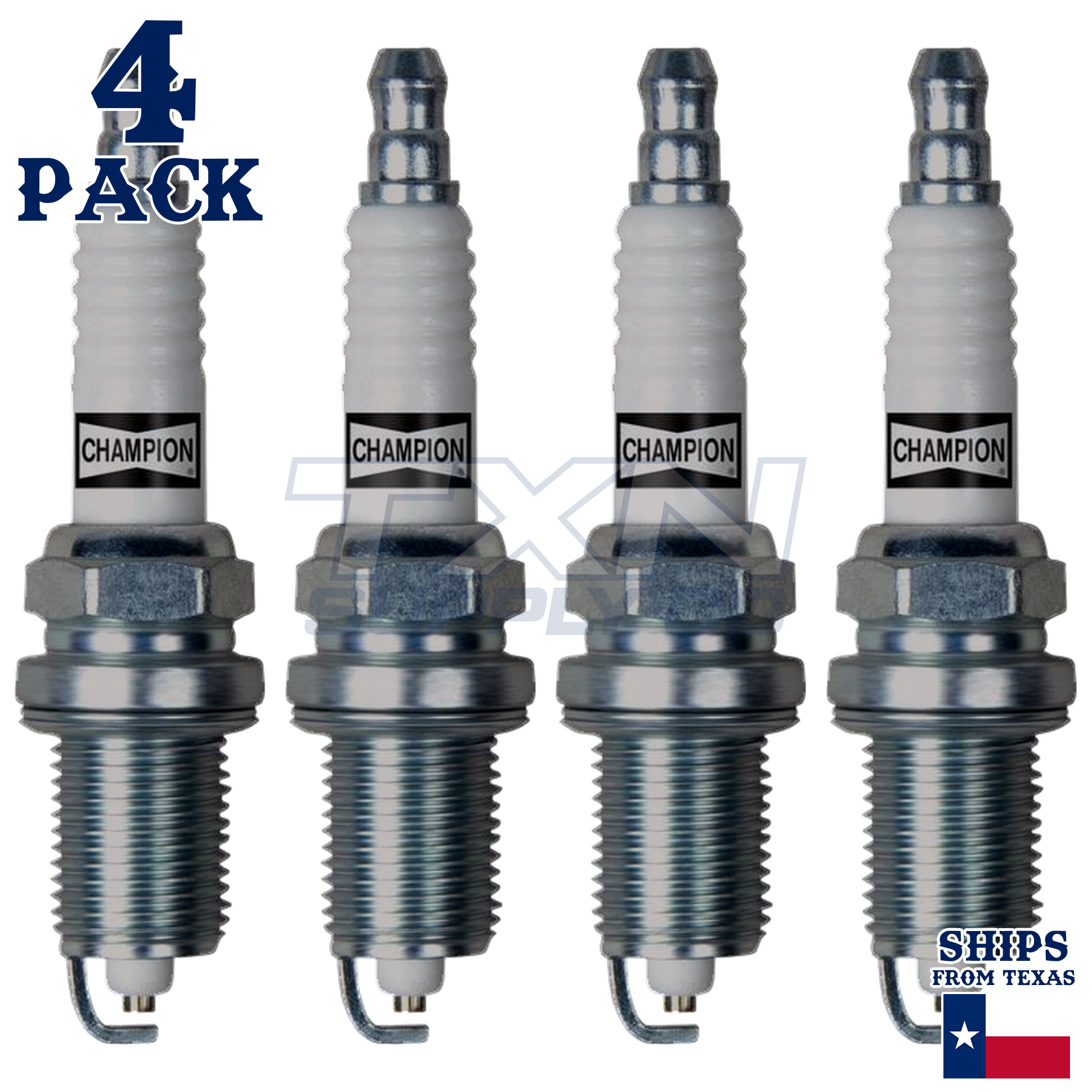 Champion Copper Plus 439 Spark Plugs for RC12MCC4 - 4 Pack - Image 1