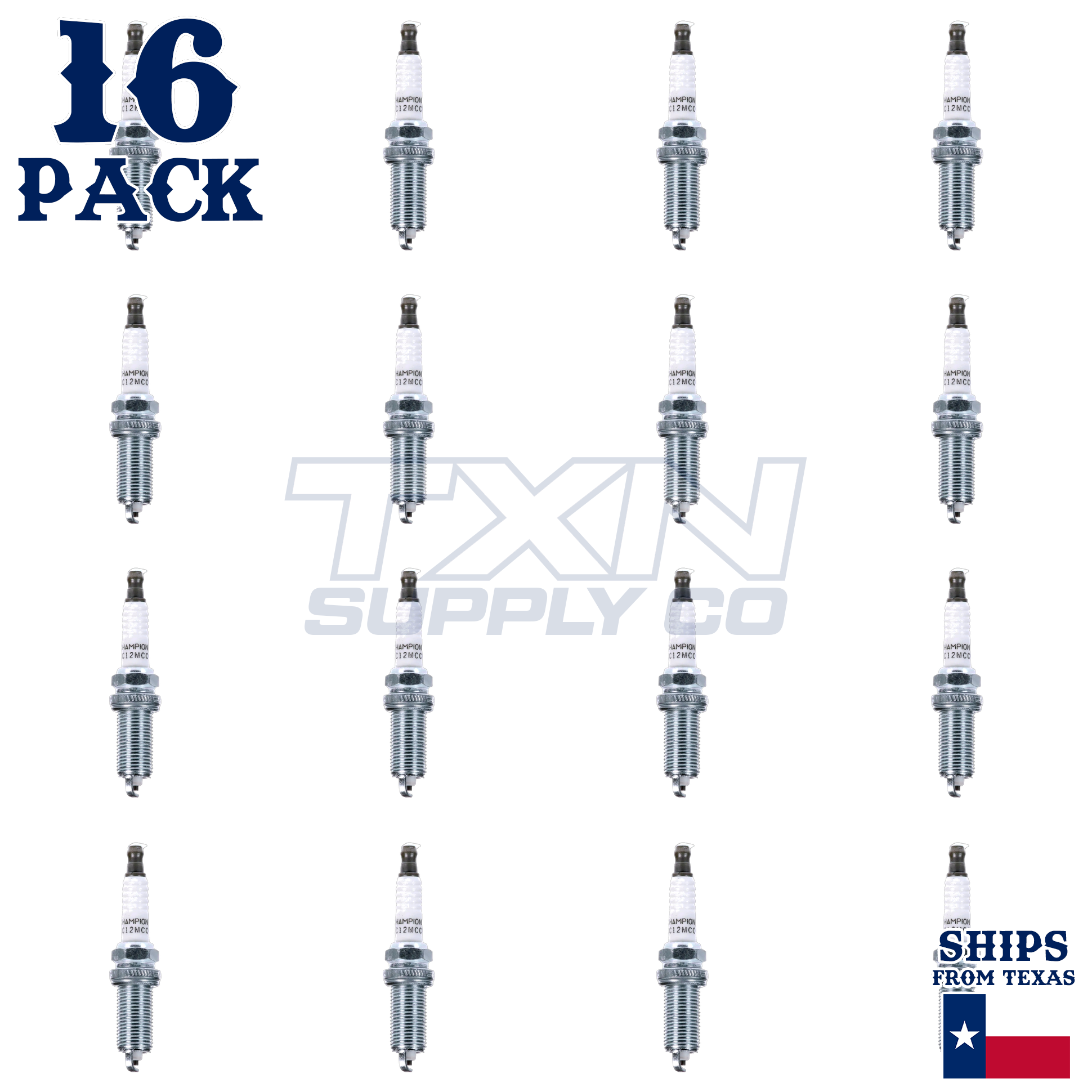 16 Pack Champion 446 Copper Plus Spark Plugs for 2009-2010 Jeep Commander 5.7L V8 - Image 2