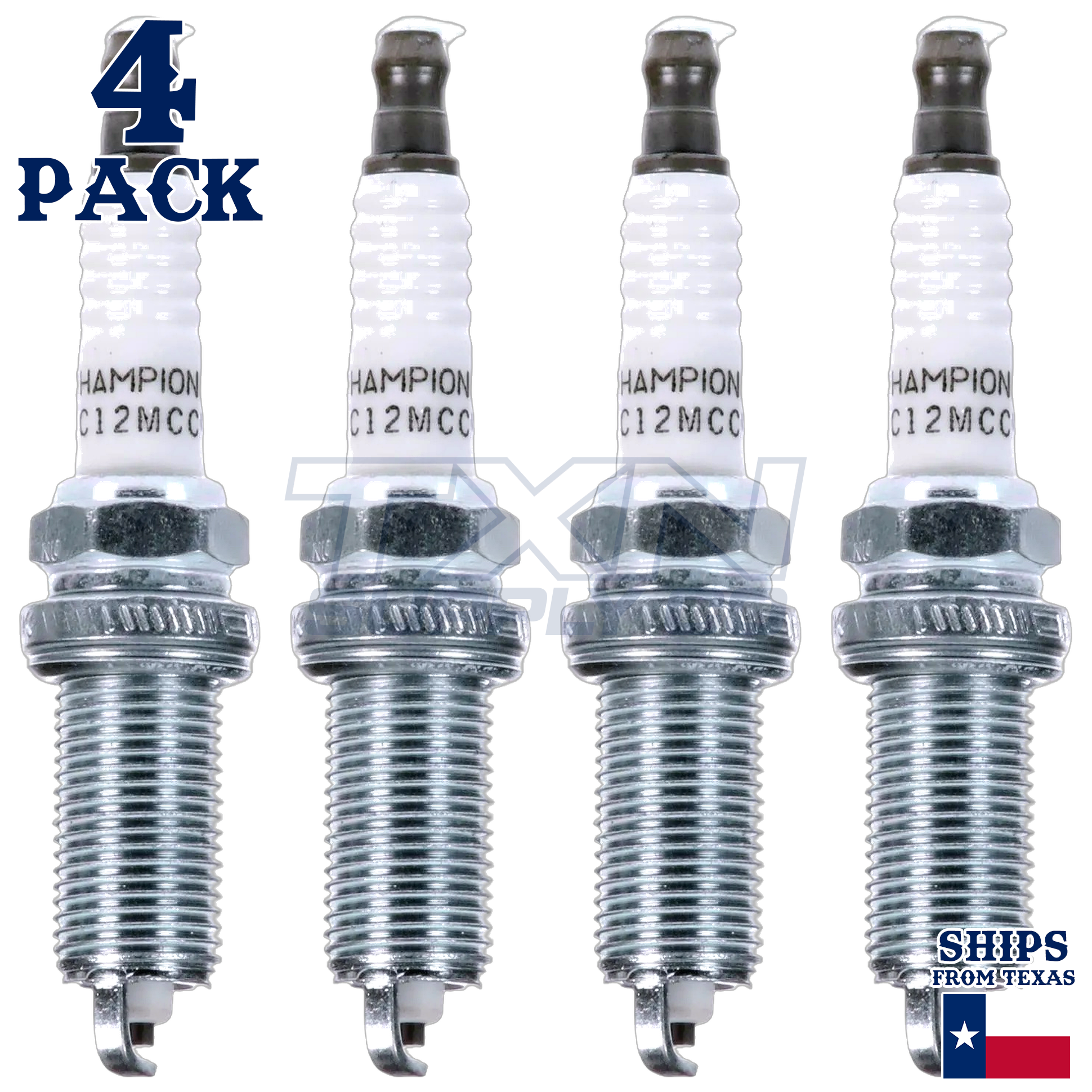 4 Pack Champion 446 Copper Plus Spark Plugs for 2012-2017 Toyota Camry 2.5L L4 - Image 2