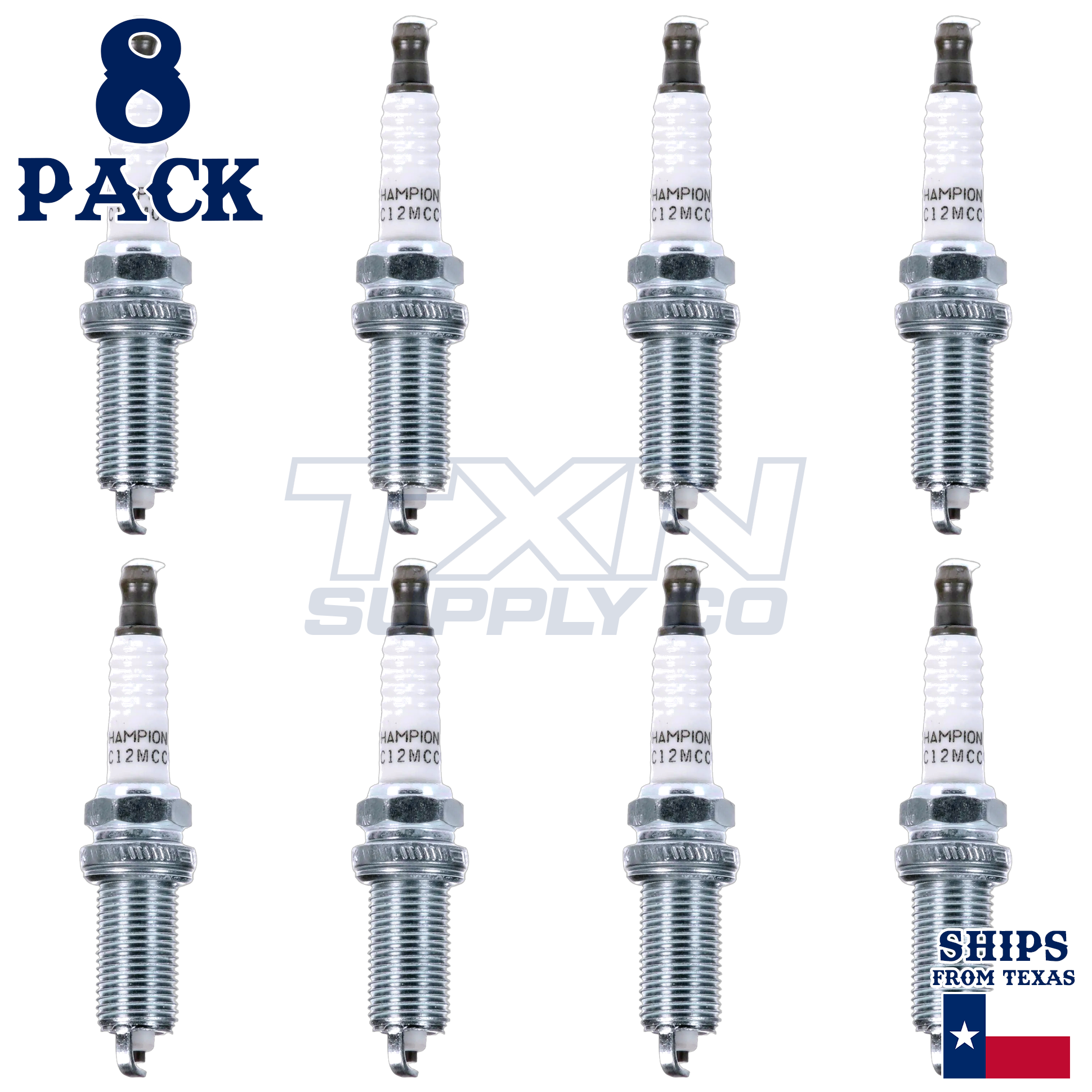 8 Pack Champion 446 Copper Plus Spark Plugs for 2013-2018 Lexus ES300h 2.5L L4 - Image 2