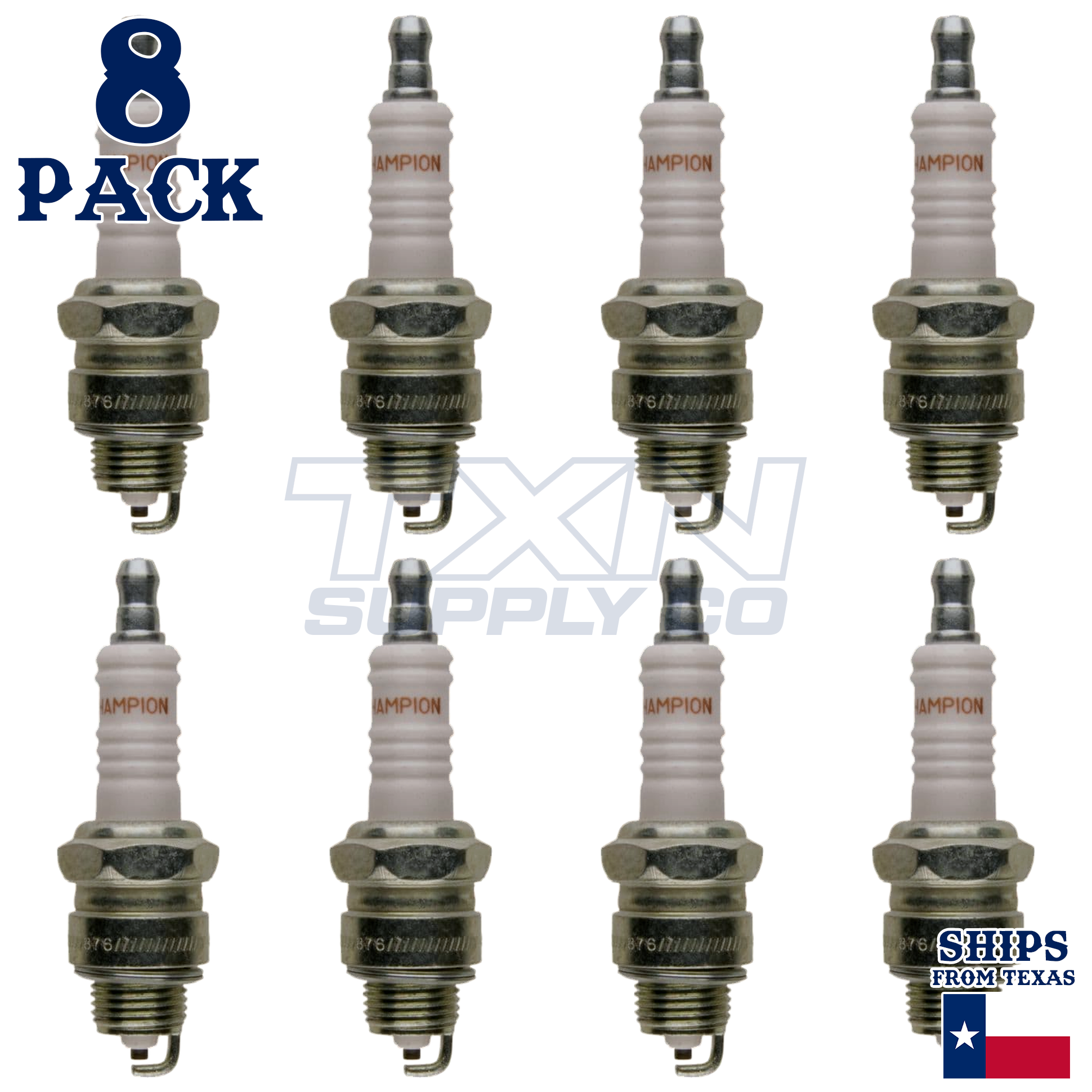 Champion RJ18YC-8PK Copper Plus Small Engine Spark Plug # 58 (8 Pack) - Image 1