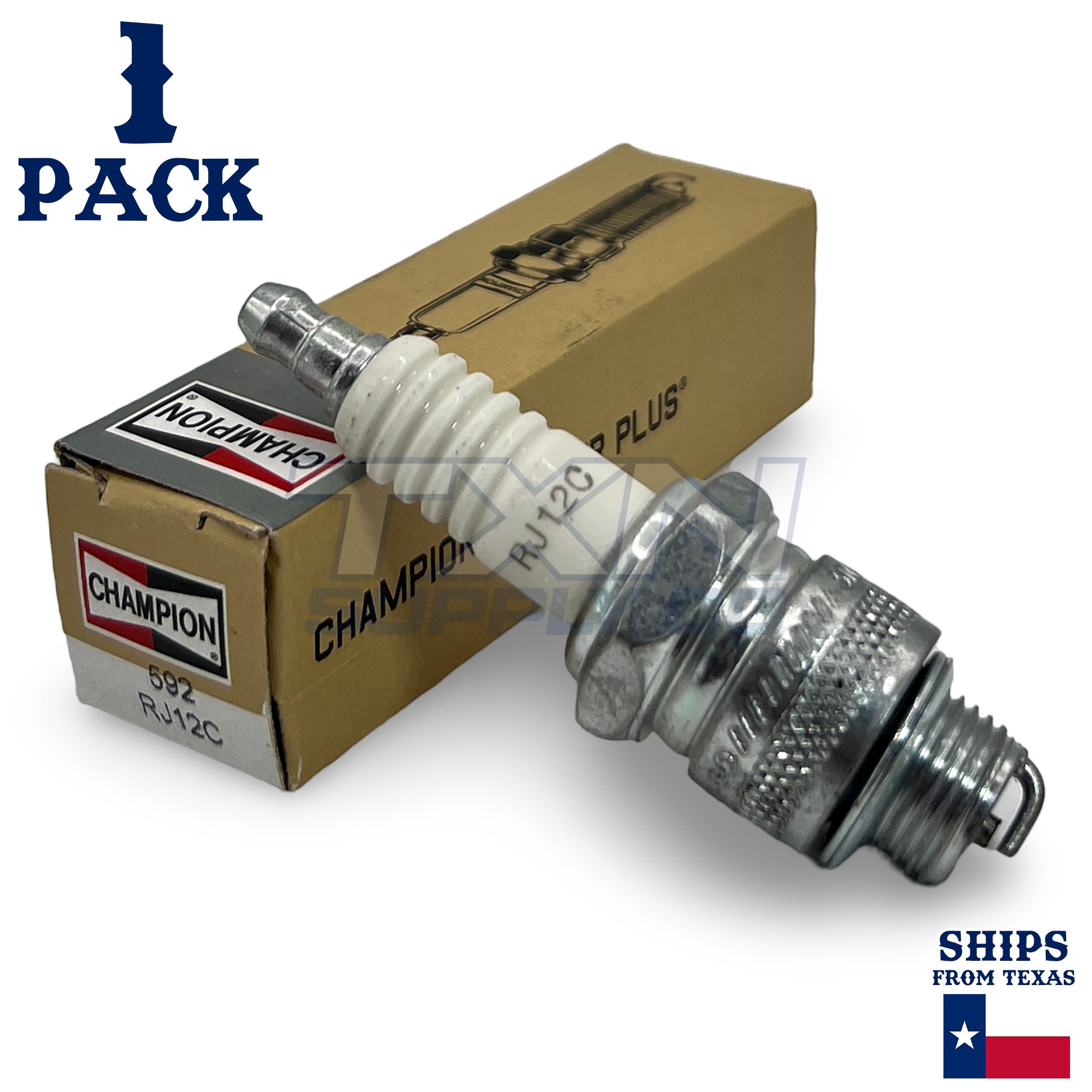 Champion Copper Plus Small Engine 592 Spark Plug (Carton of 1) - RJ12C - Image 1