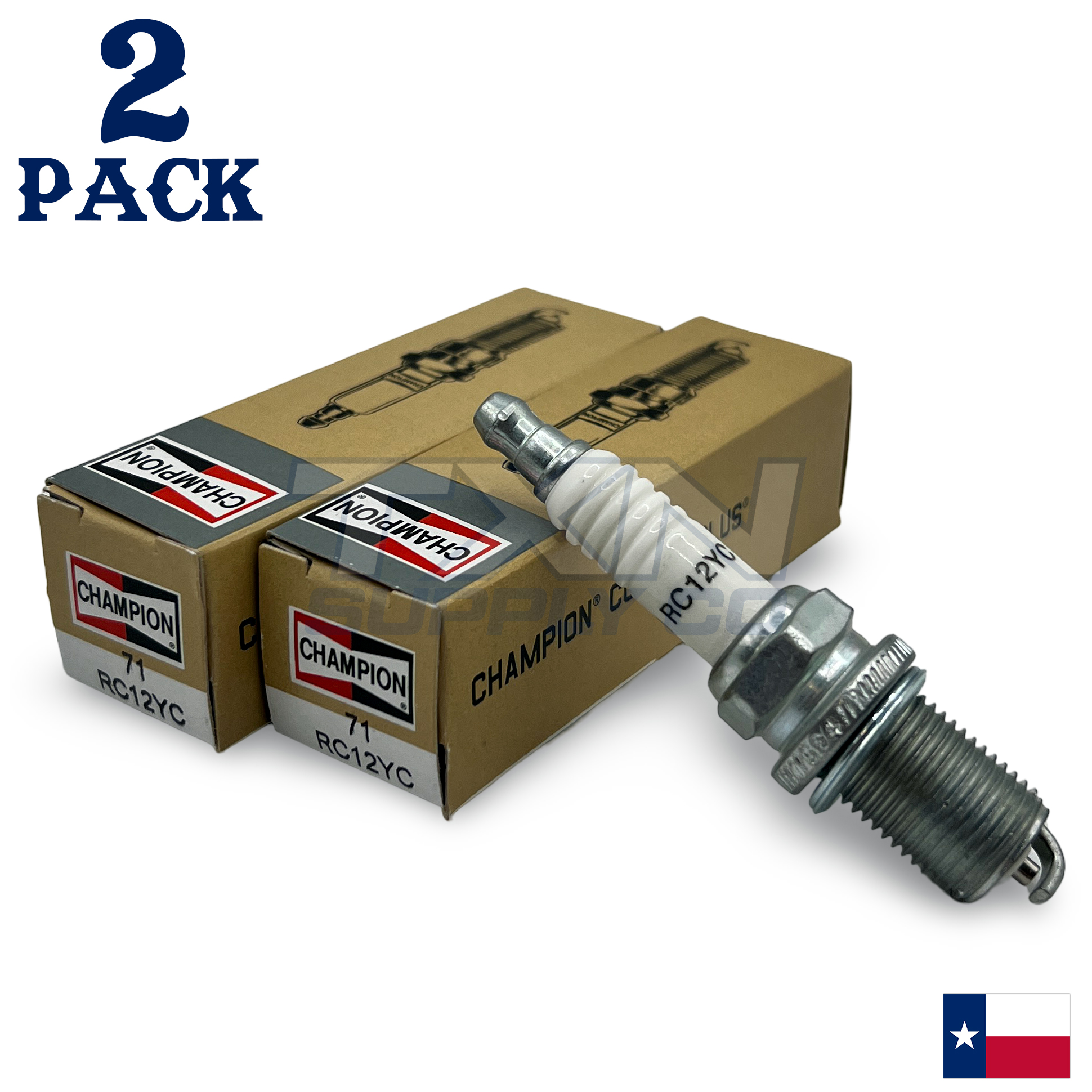 2 Pack Champion Spark Plug - For 2010-2026 TimeMaster 30 21200 Toro Lawn Mower
