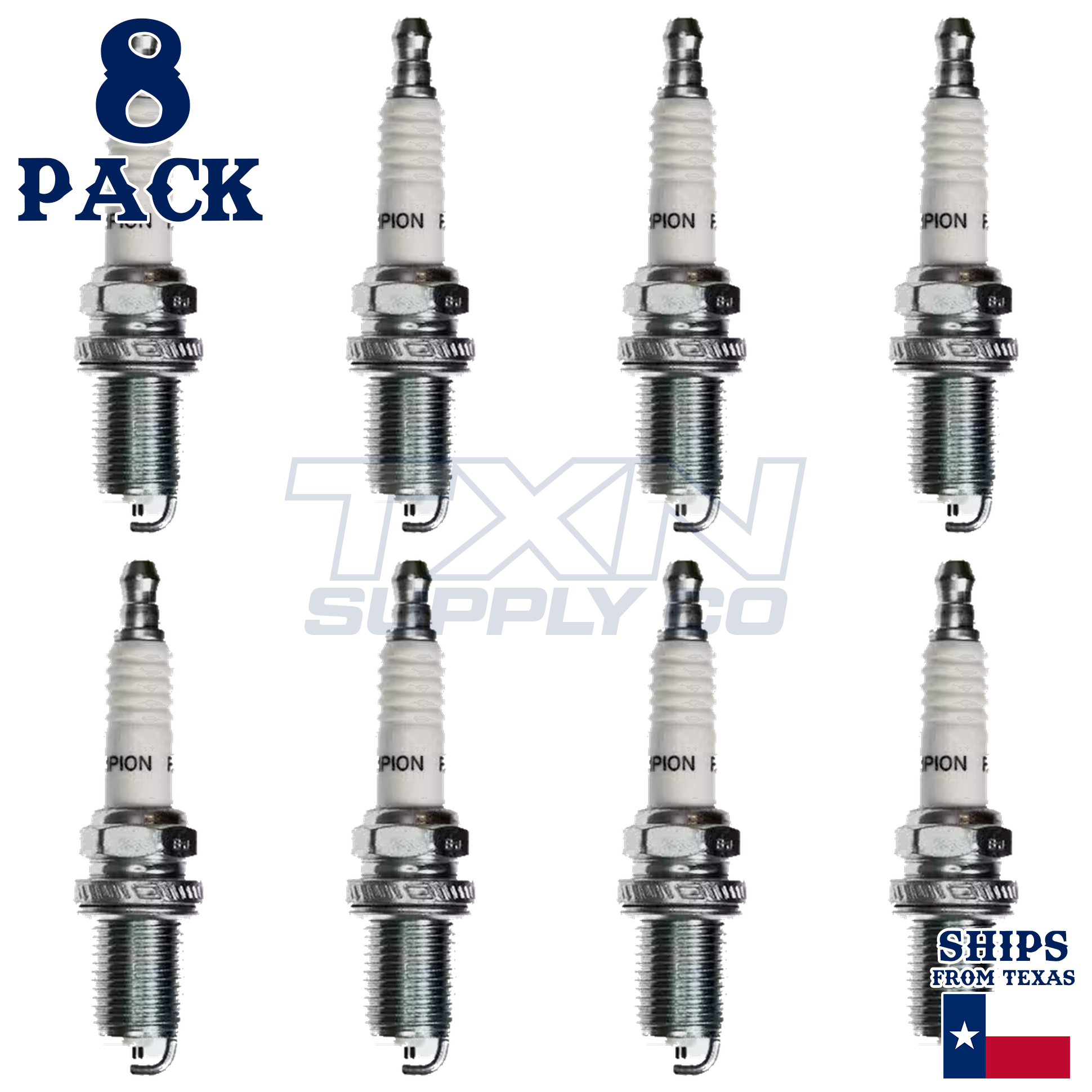 8 Pack Champion 71 Copper Spark Plugs Set for 1994-1996 DODGE RAM 2500 V8-5.2L - Image 2