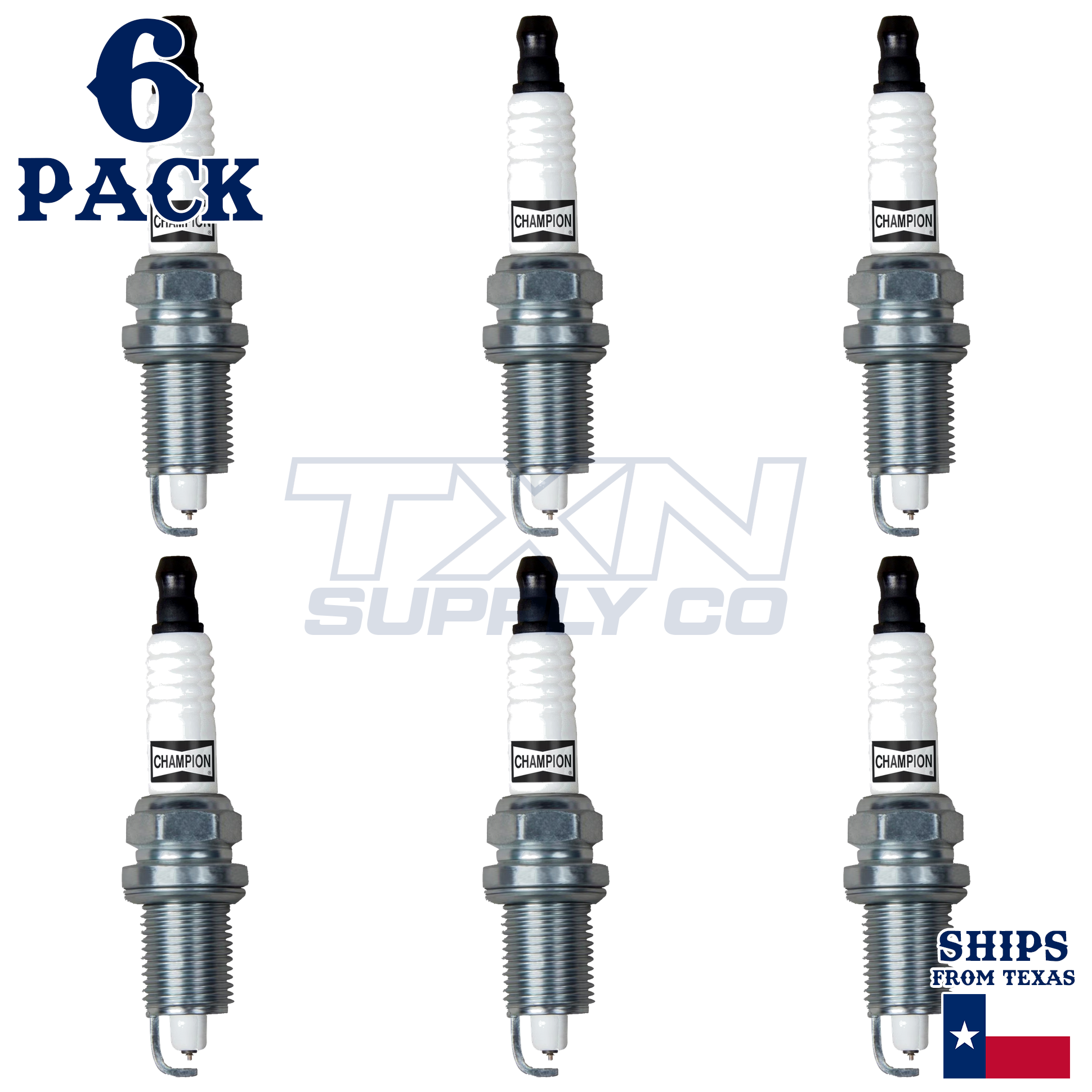 6 Pack Champion 7436 Spark Plug - For 2004-2009 Dodge Durango 3.7L - Image 2