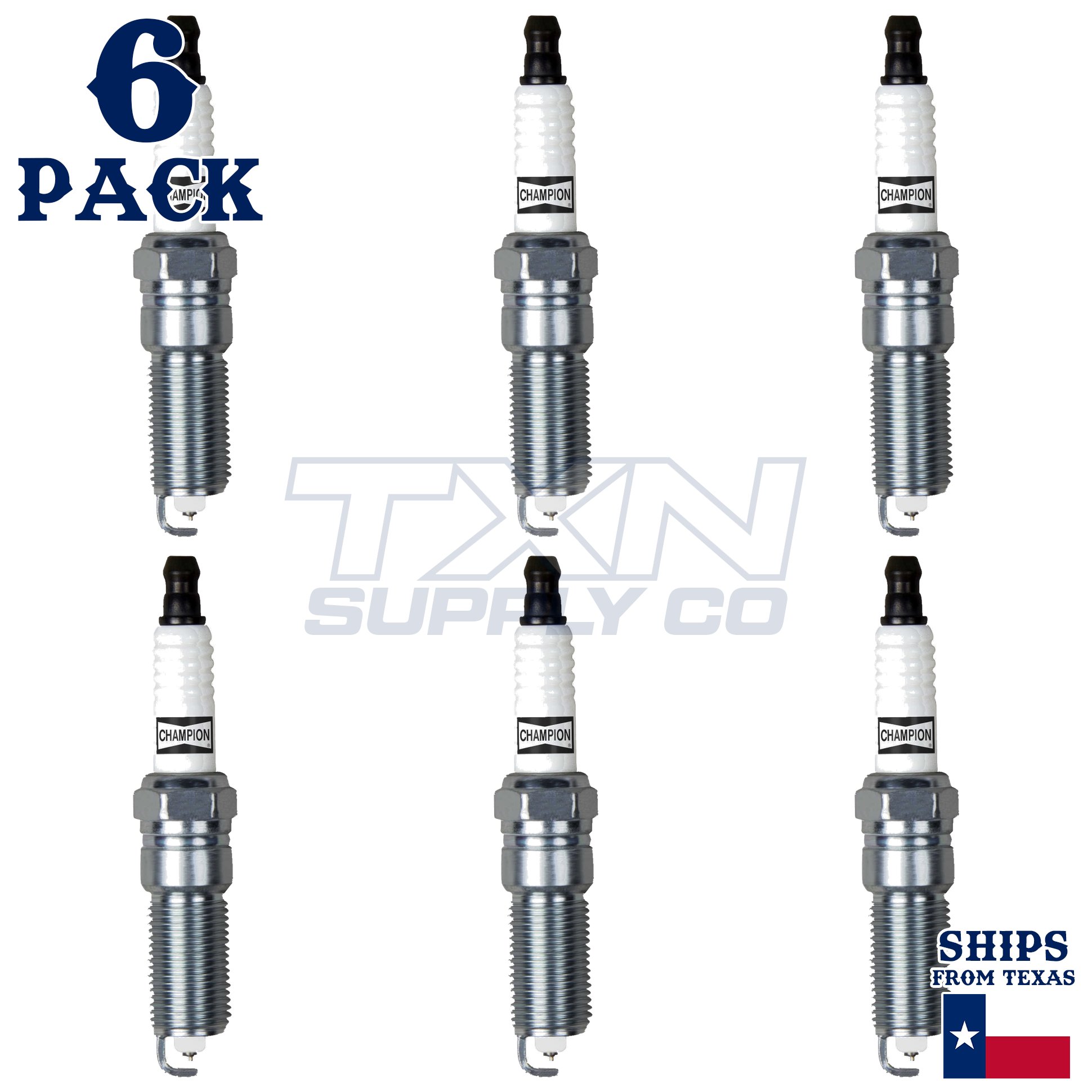 6 Pack Spark Plugs Champion 7570 Platinum Set For 2008 Dodge Charger V6-2.7L - Image 2