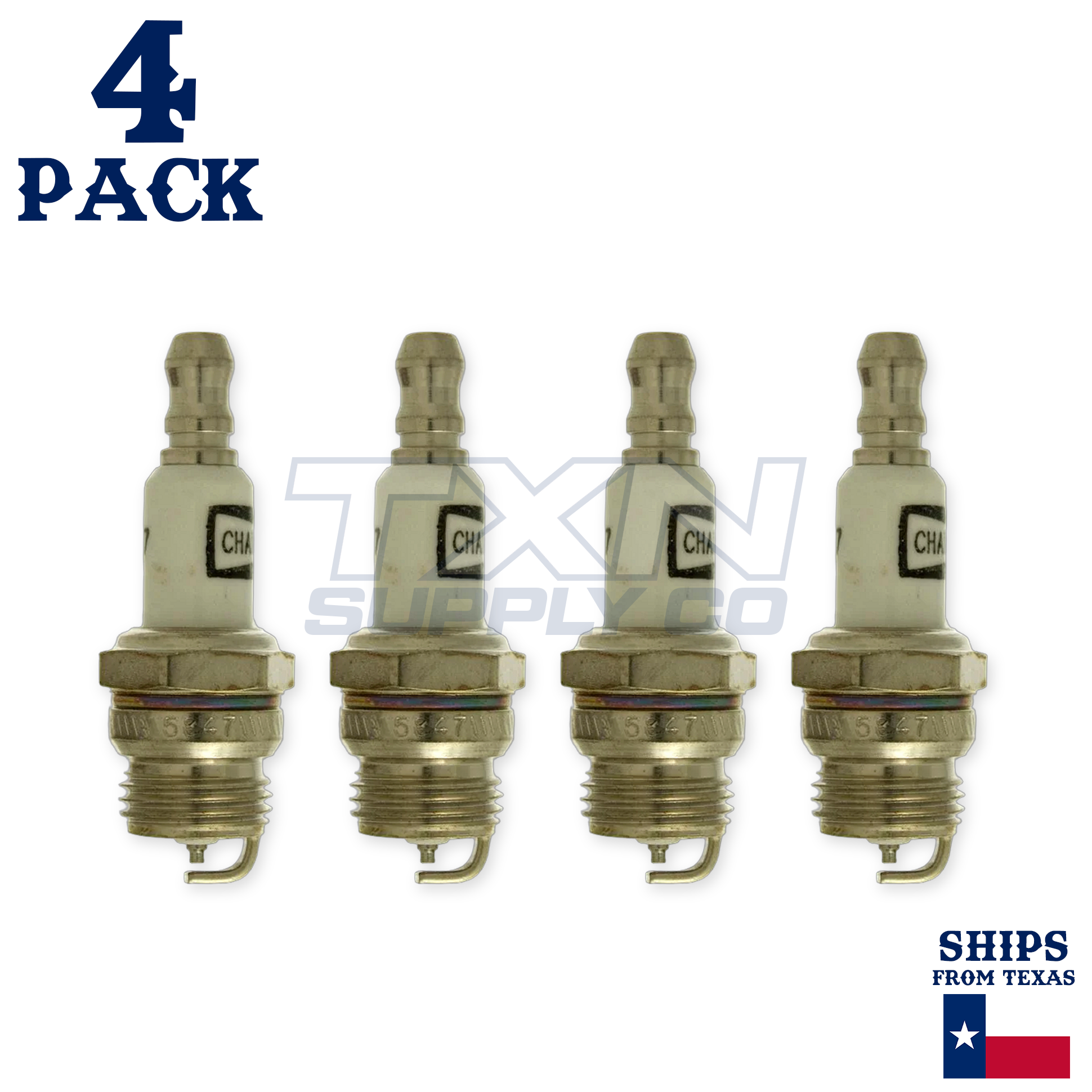 Champion DJ6J-4PK Copper Plus Small Engine Spark Plug - 851 (4 Pack) - Image 2