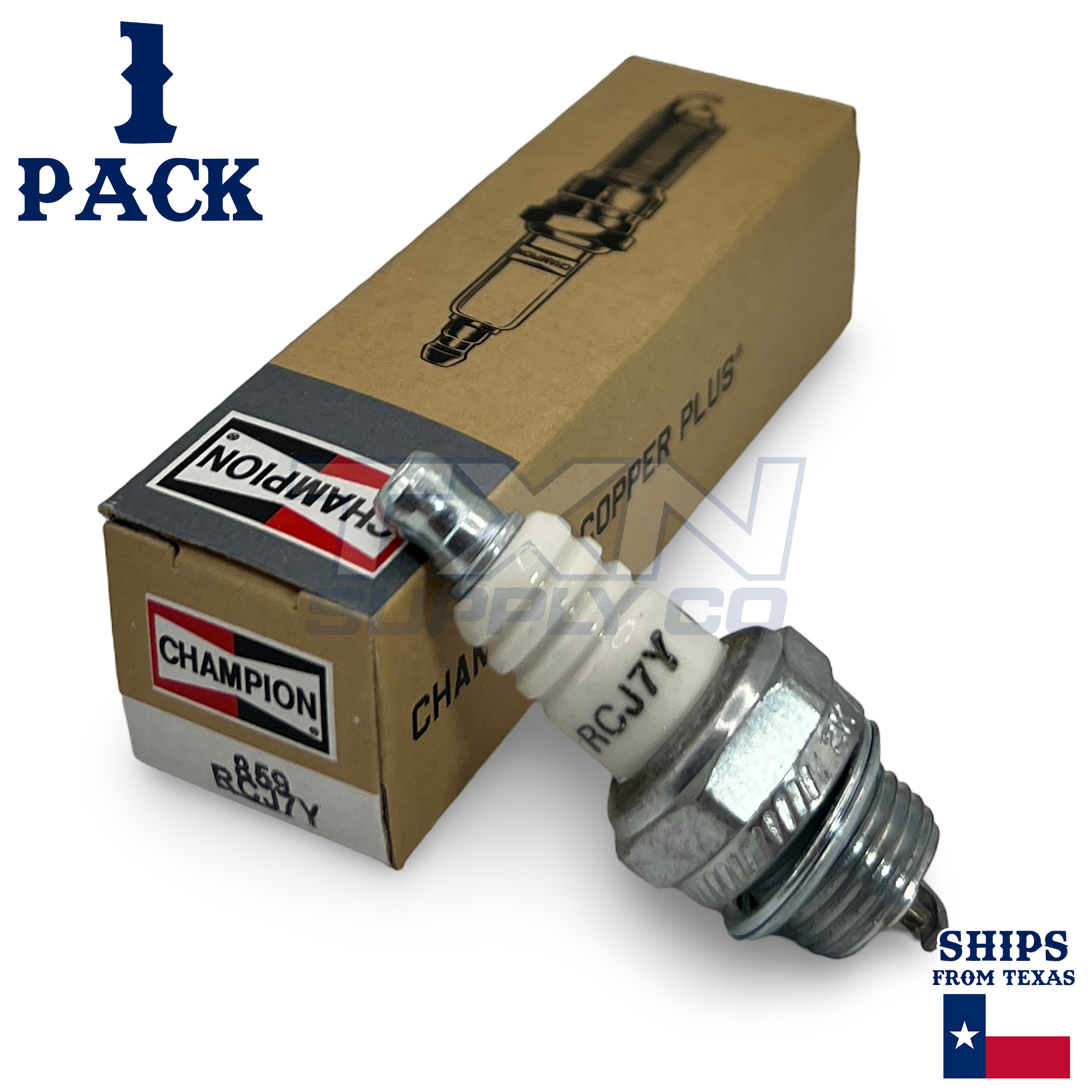 Champion 859 Genuine OEM Spark Plug - RCJ7Y - Image 1