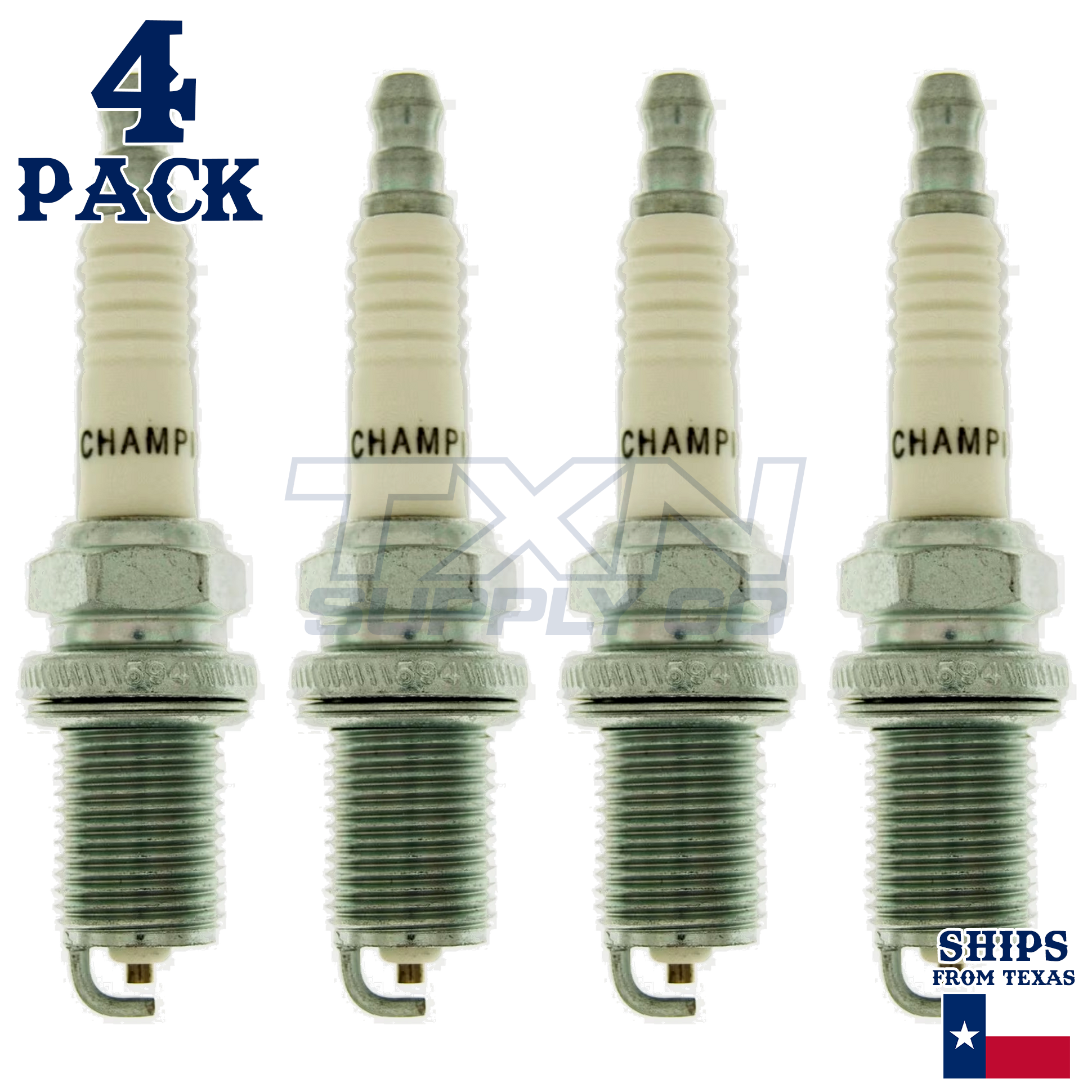 4 Pack Champion 89 Copper Plus Spark Plugs for 2005-2010 Kia Sportage 2.0L L4 - Image 2