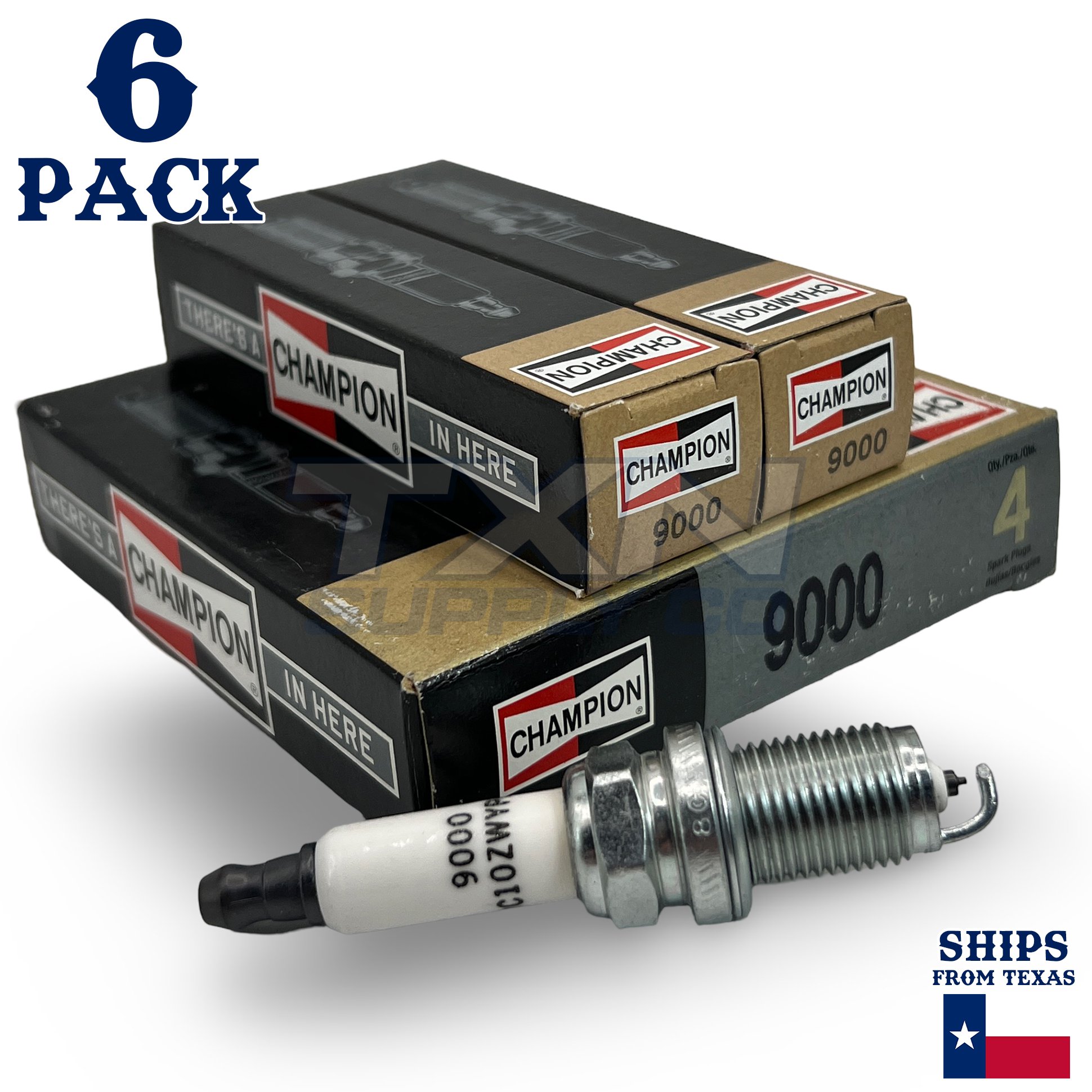 6 Pack Champion 9000 Spark Plug - For 2005-2010 Honda Odyssey 3.5L