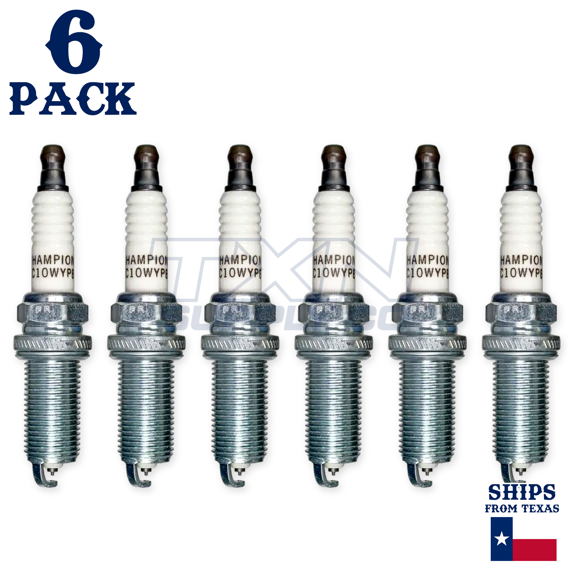 6 Pack Champion 9006 Spark Plug - For 2005-2007 Nissan Pathfinder 4.0L - Image 2