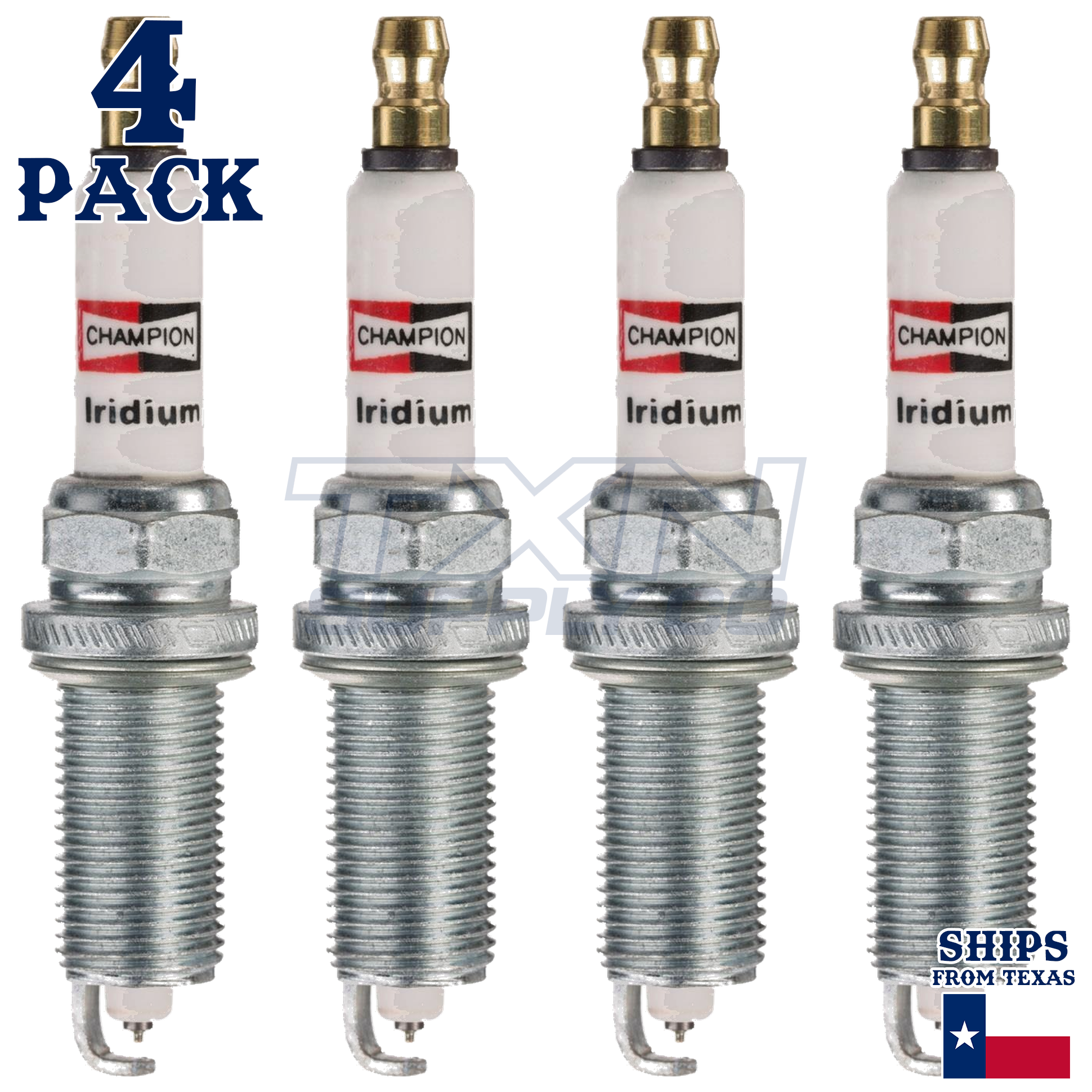 4 Pack Champion 9055 Iridium Spark Plugs for 2011-2013 Hyundai Tucson 2.0L L4 - Image 2