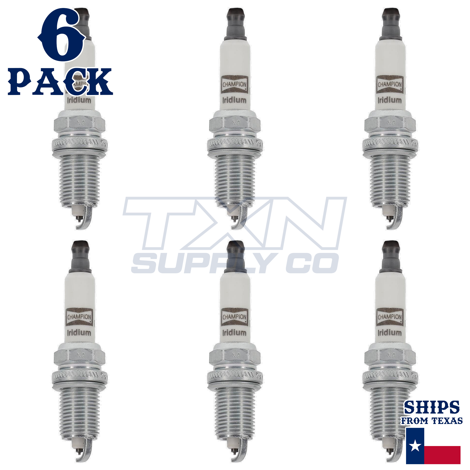 6 Pack Champion 9202 Iridium Spark Plugs for 2001-2002 Acura MDX 3.5L V6 - Image 2