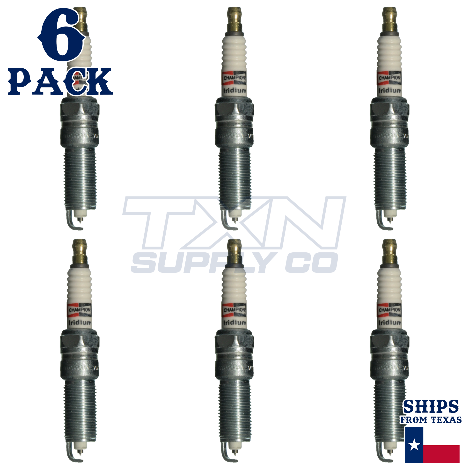6 Pack Champion 9403 Iridium Spark Plugs for 2008 Dodge Charger 2.7L V6 - Image 2