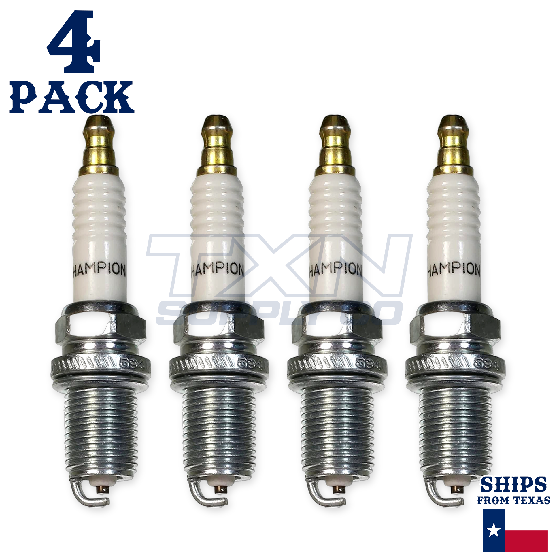 Champion 946 Copper Spark Plug QC12YC - 4 Pack - Image 2
