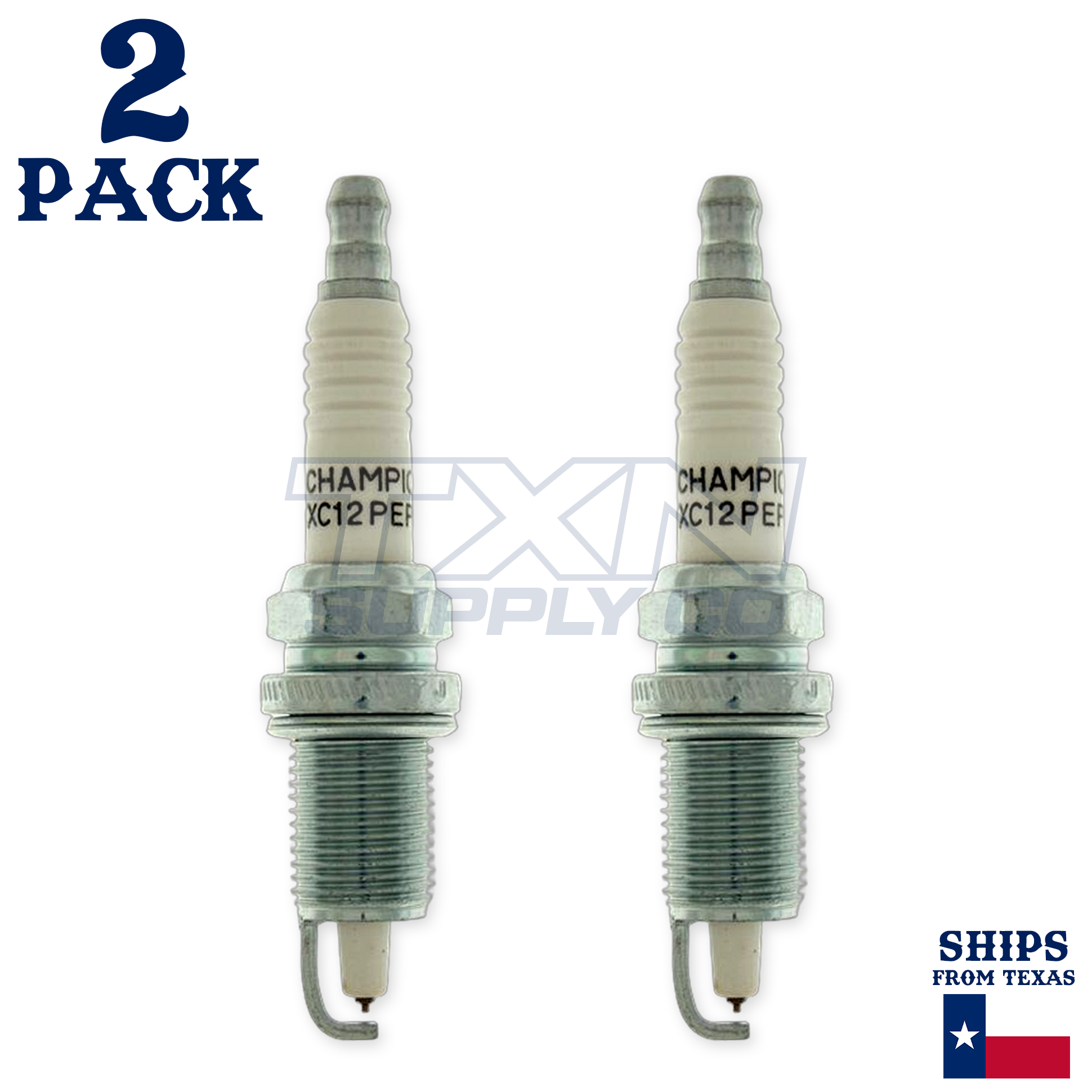 Champion 955M Double Platinum Spark Plugs XC12PEPB - 2 Pack - Image 2