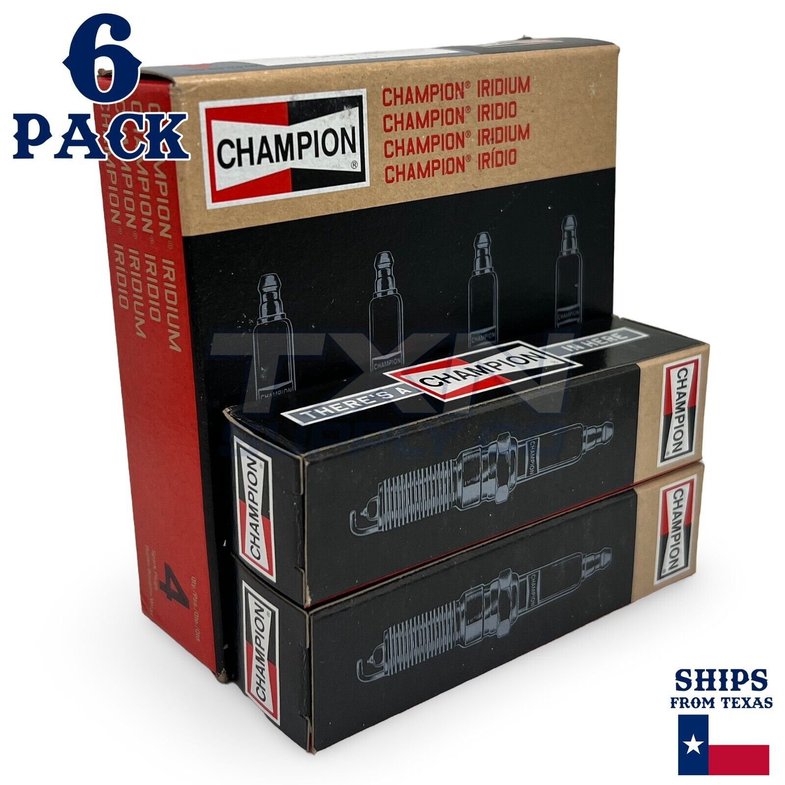 Champion 9812 Spark Plugs 6 Pack - Image 1