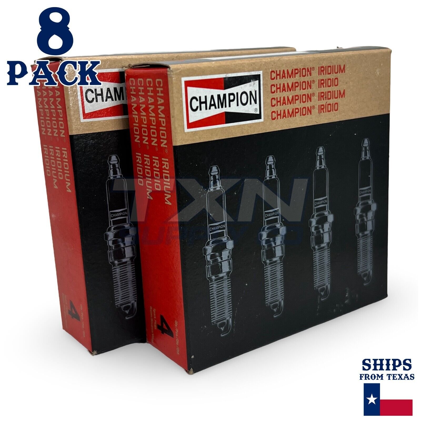 Champion 9812 Spark Plugs 8 Pack - Image 1
