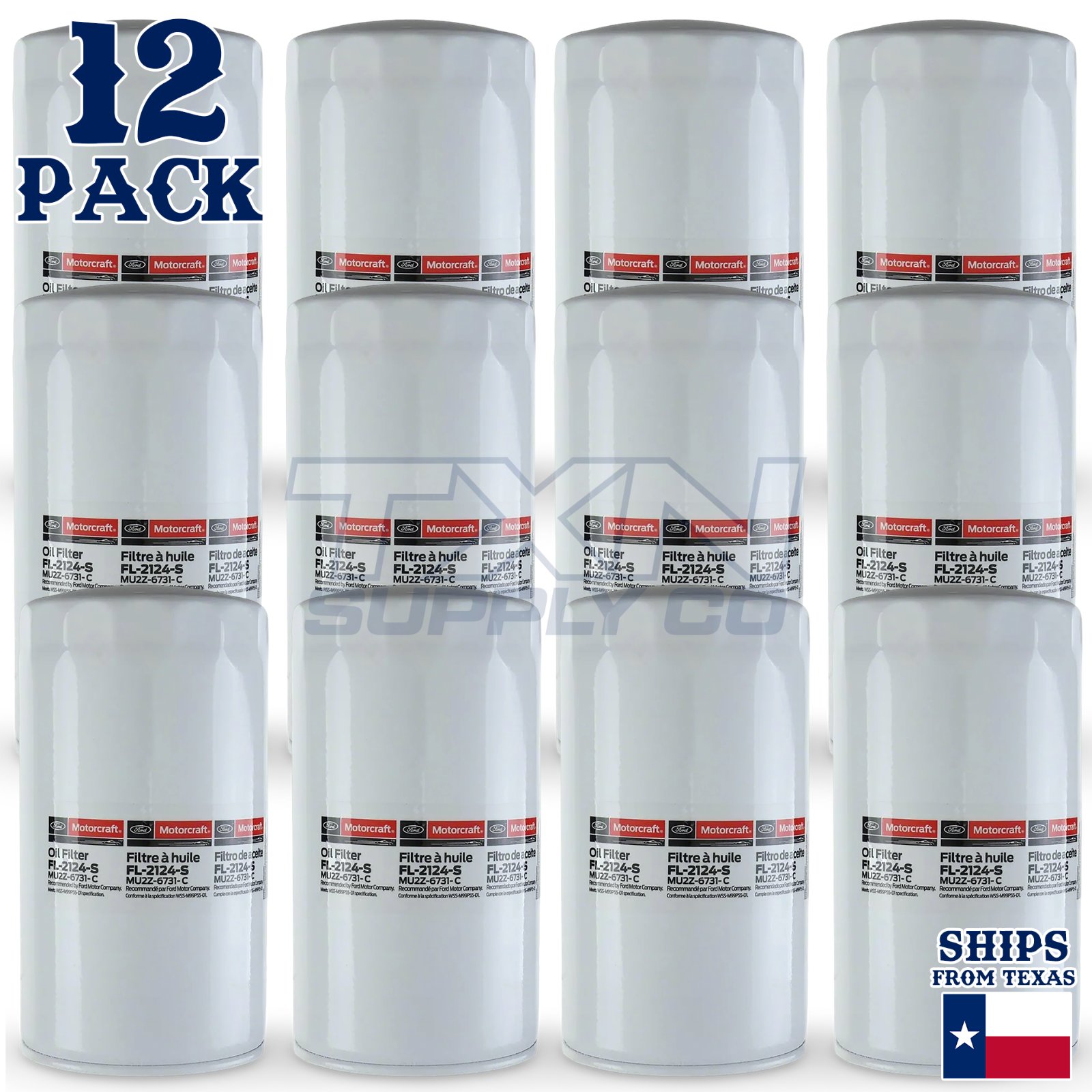 12 Pack Motorcraft FL2124S Engine Oil Filter FL-2124-S AA5Z-6714-A Case