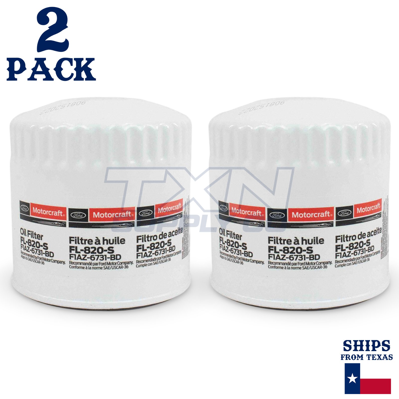 2 Pack Motorcraft FL-820-S Engine Oil Filter FL820S F1AZ-6731-BD
