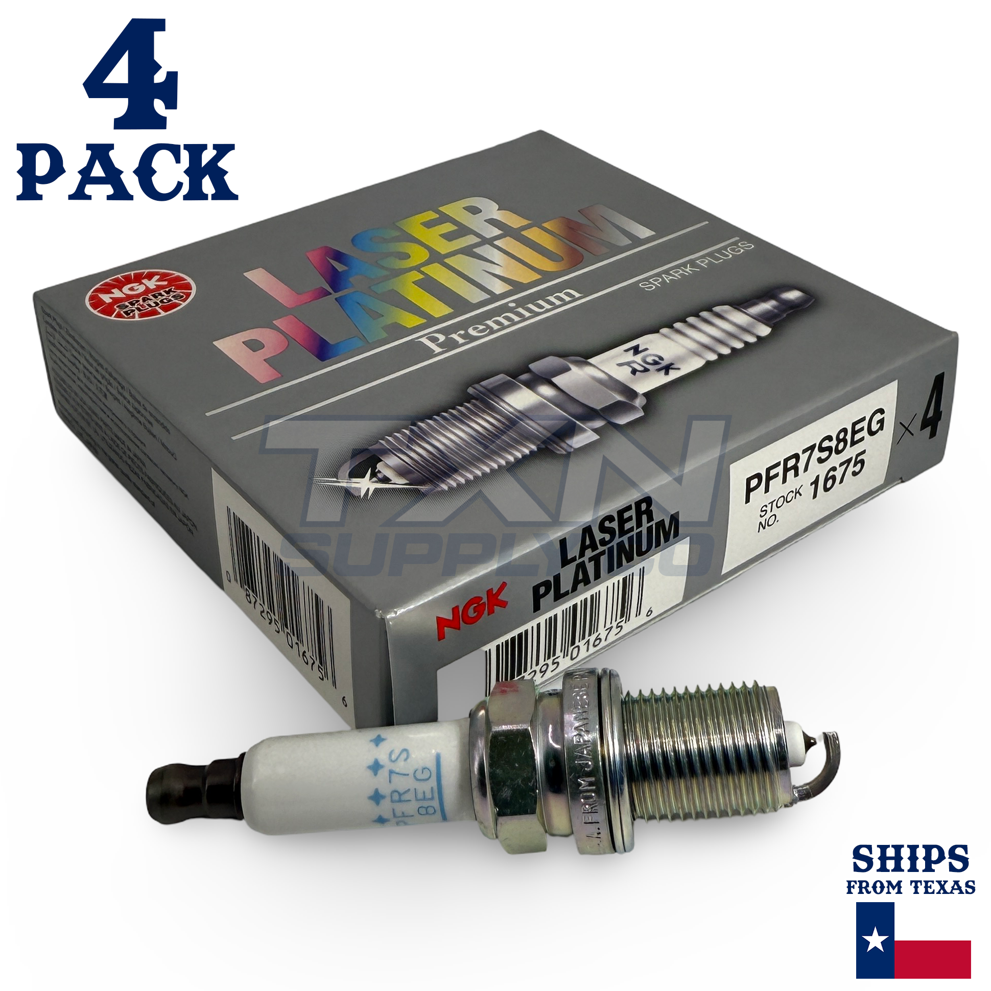 4 Pack NGK 1675 Spark Plug - For 2009-2017 Volkswagen Tiguan 2.0L
