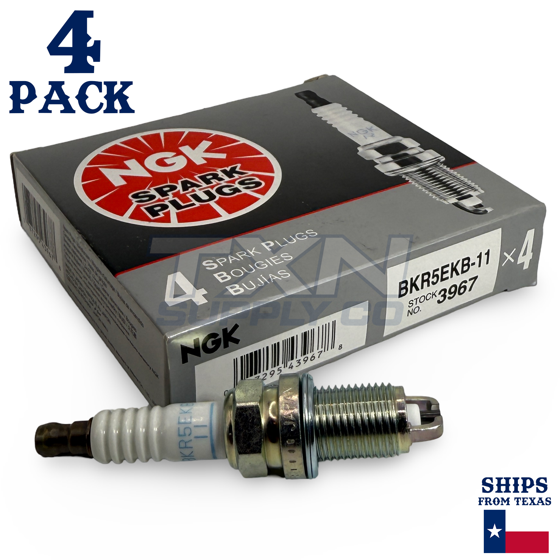 4 Pack NGK 3967 Standard Spark Plugs 1998-1999 for Toyota Corolla L4 1.8L