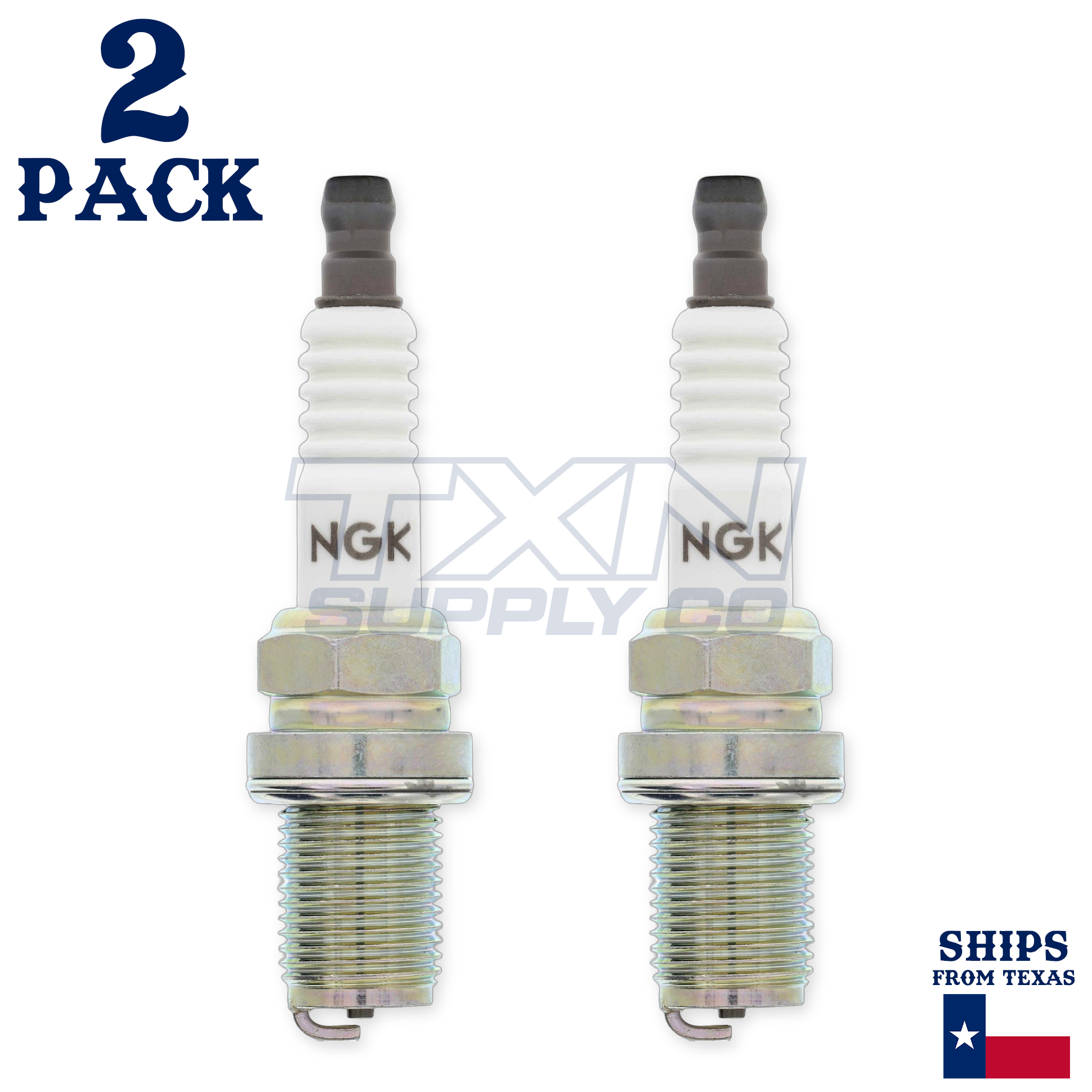 NGK R5671A-9 Racing Spark Plugs Stock 4554 Nickel Core V-Power - 2 Pack - Image 2