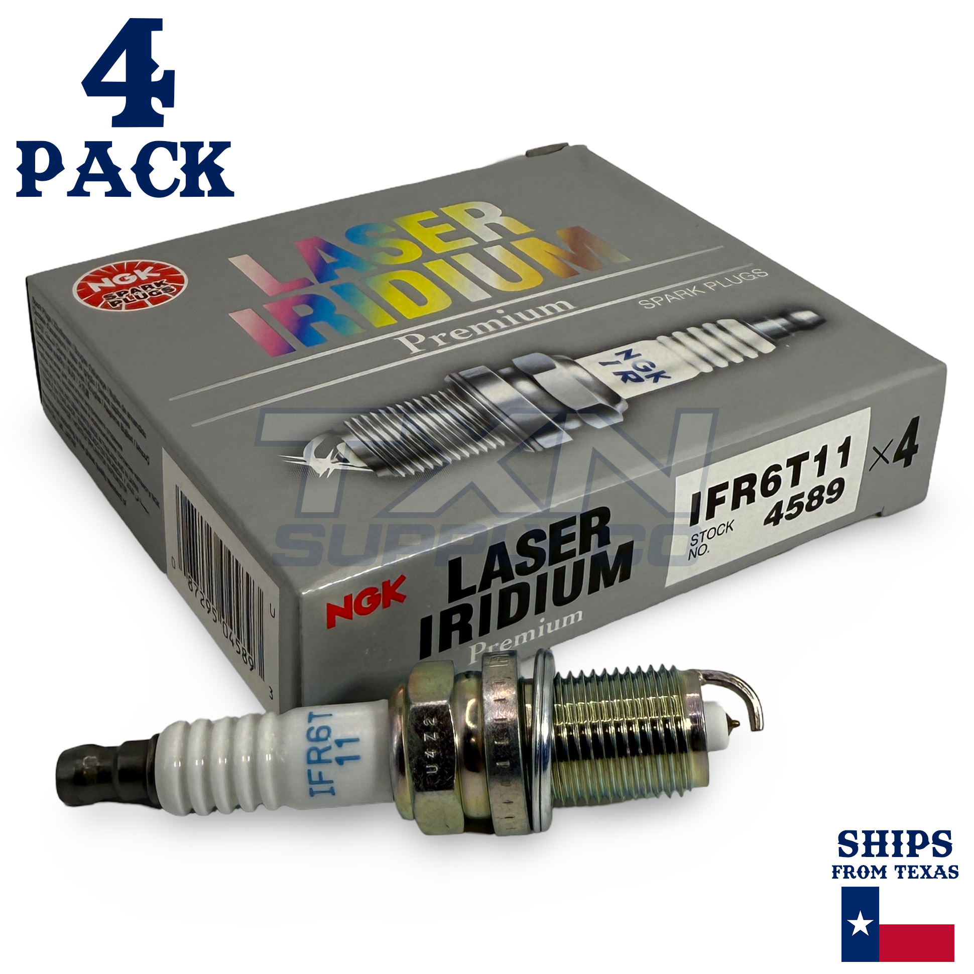 4 Pack NGK 4589 Laser Iridium Spark Plugs 1992-2011 for Toyota Camry 2.2L - Image 1
