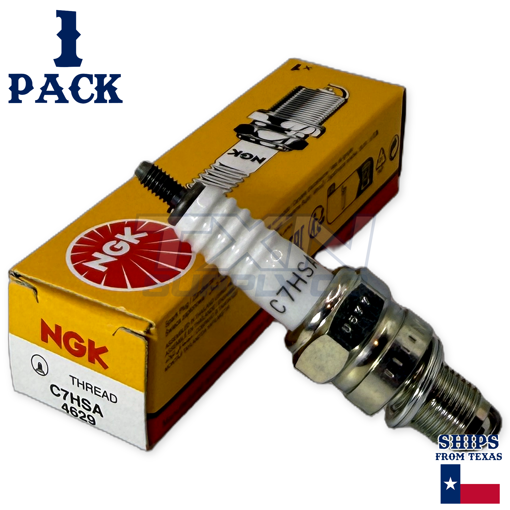 NGK 4629 Standard Sparkplug C7HSA for Honda CT70 Mini Trail 1977-1981 - Image 1