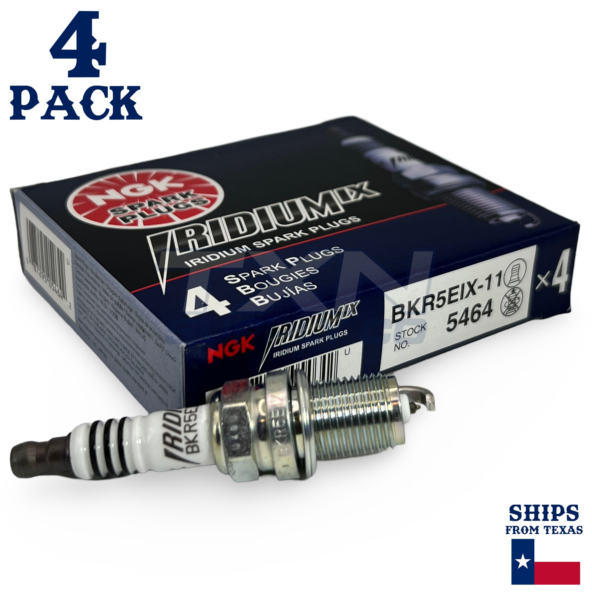 4 Pack NGK 5464 Iridium IX Spark Plugs 2005-2010 for Kia Sportage 2.0L L4 - Image 1