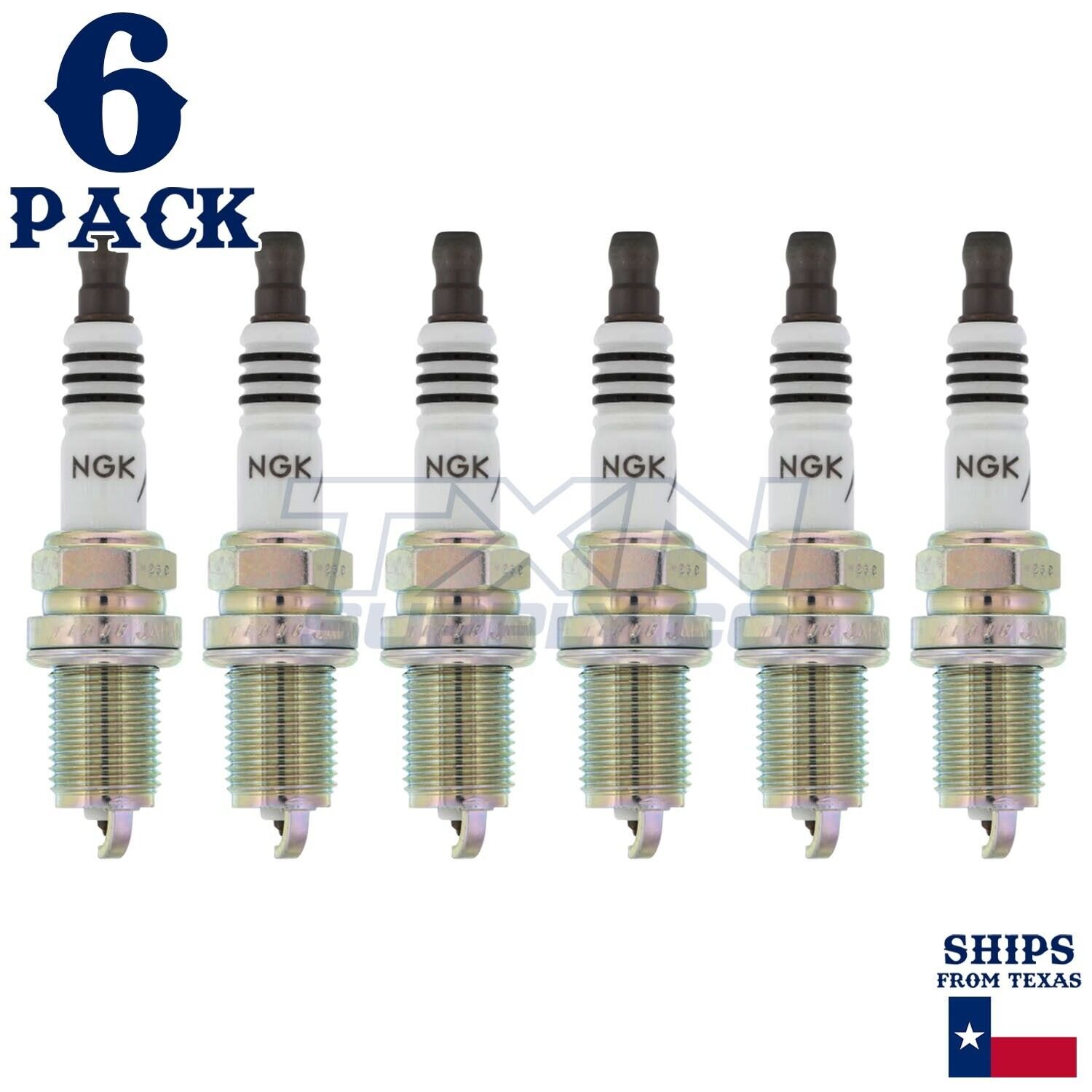 6 Pack NGK 6418 Iridium IX Spark Plugs 1997-1999 for Audi A4 AHA 2.8L V6