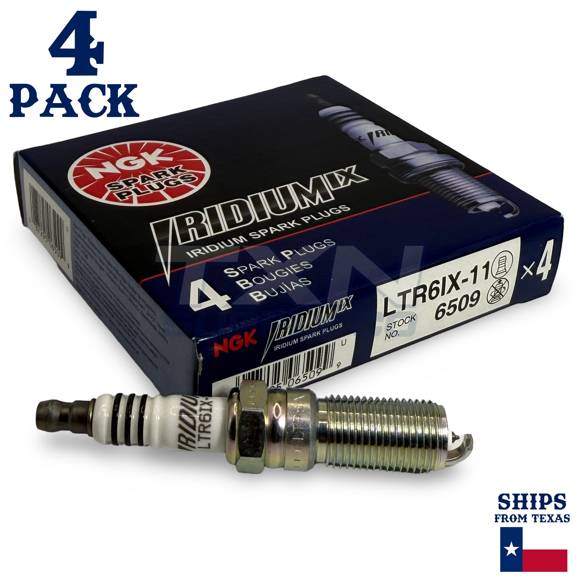 4 Pack NGK 6509 Iridium IX Spark Plugs 2012-2013 for Ford Explorer 2.0L L4 - Image 1