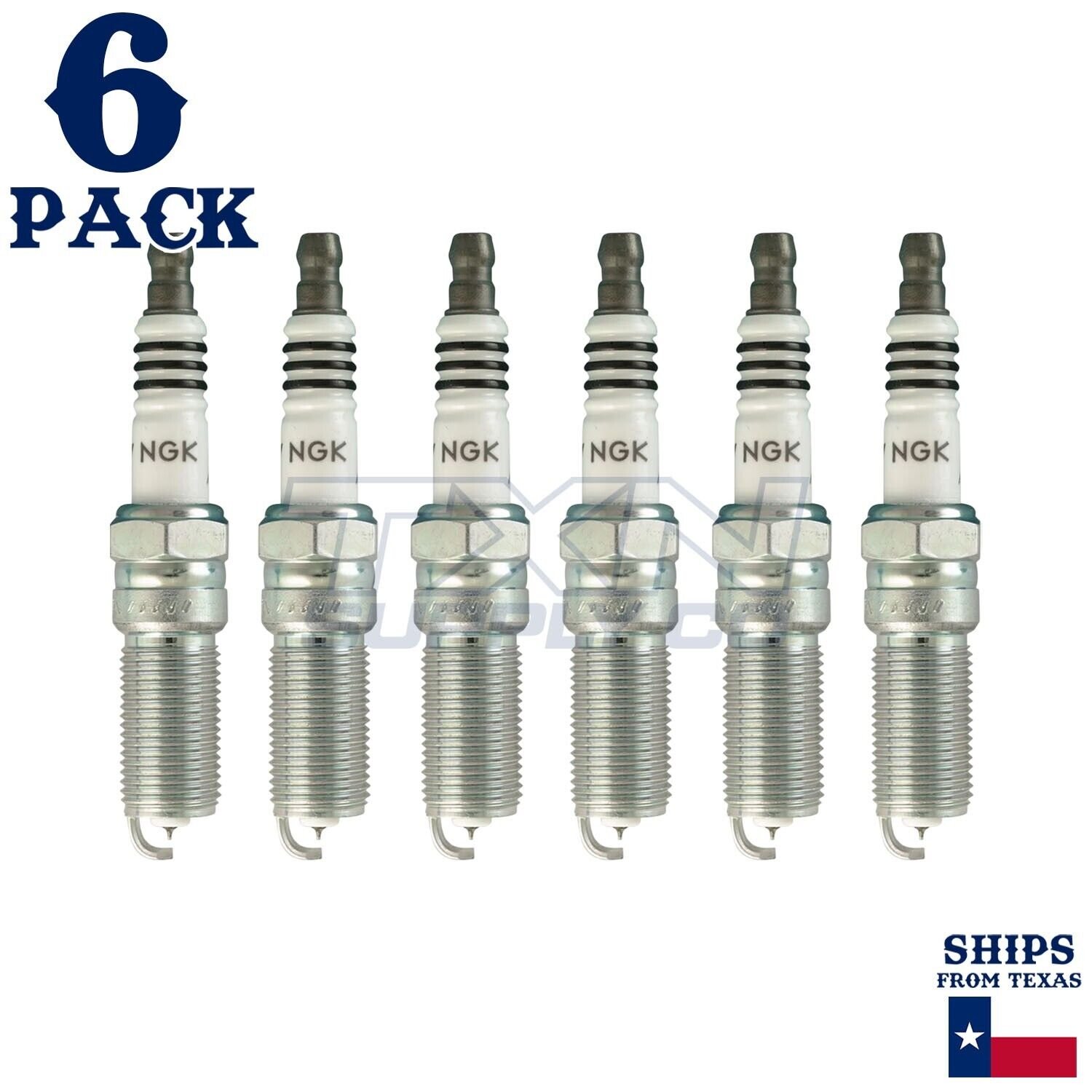 6 Pack NGK 6509 Iridium IX Spark Plugs 2011-2014 for Ford Edge 3.7L 3.5L V6