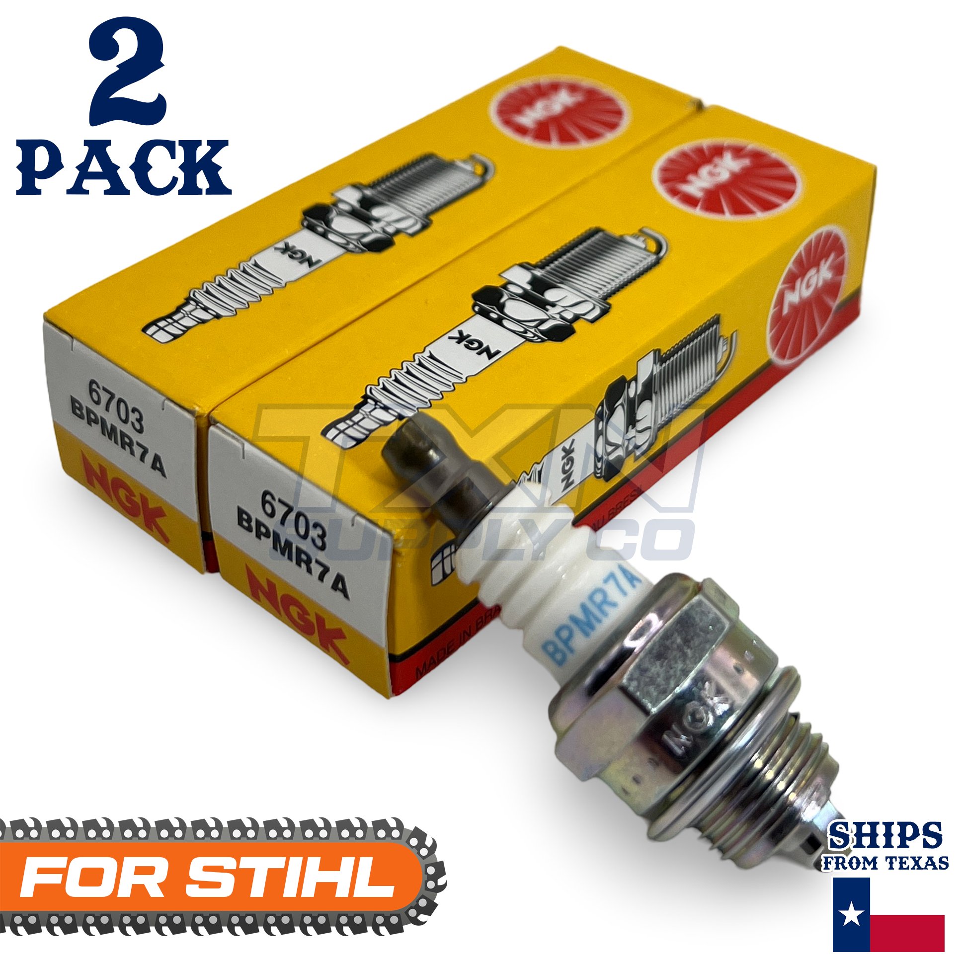 2 Pack NGK Spark Plug - For 031 STIHL Chainsaw