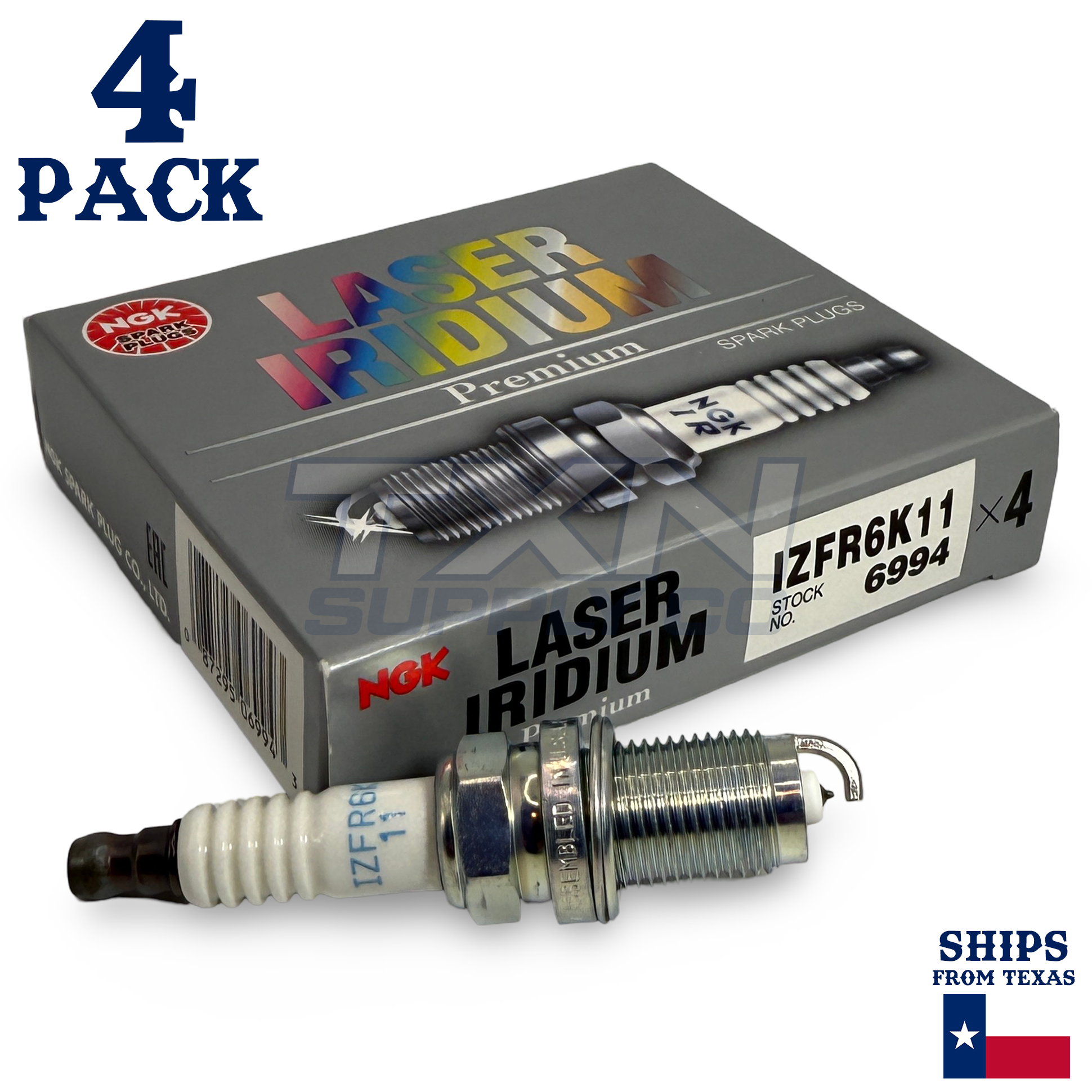 4 Pack NGK 6994 Iridium IX Spark Plugs 2002-2009 for Honda CR-V 2.4L L4 - Image 1